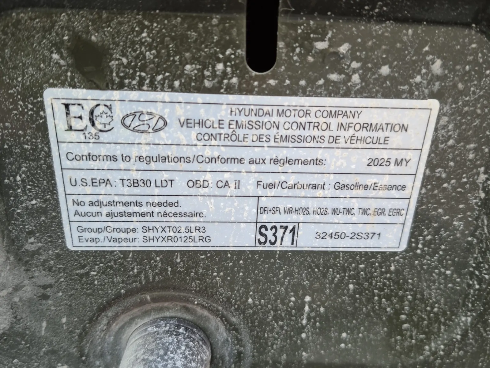 Emission Sticker Photo