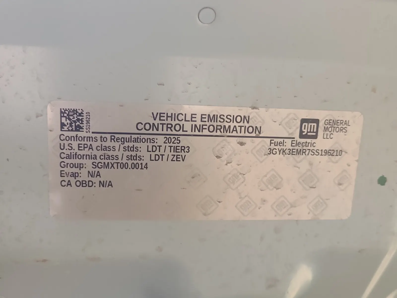 Emission Sticker Photo