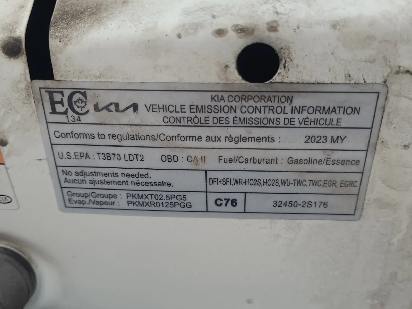 Emission Sticker Photo
