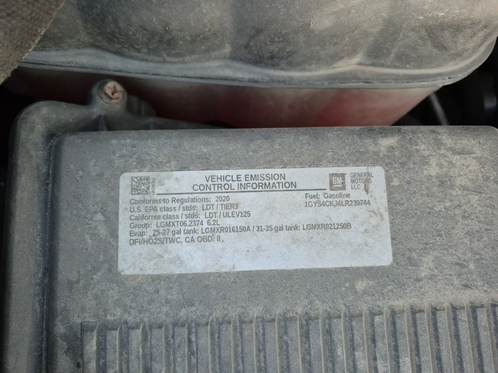 Emission Sticker Photo