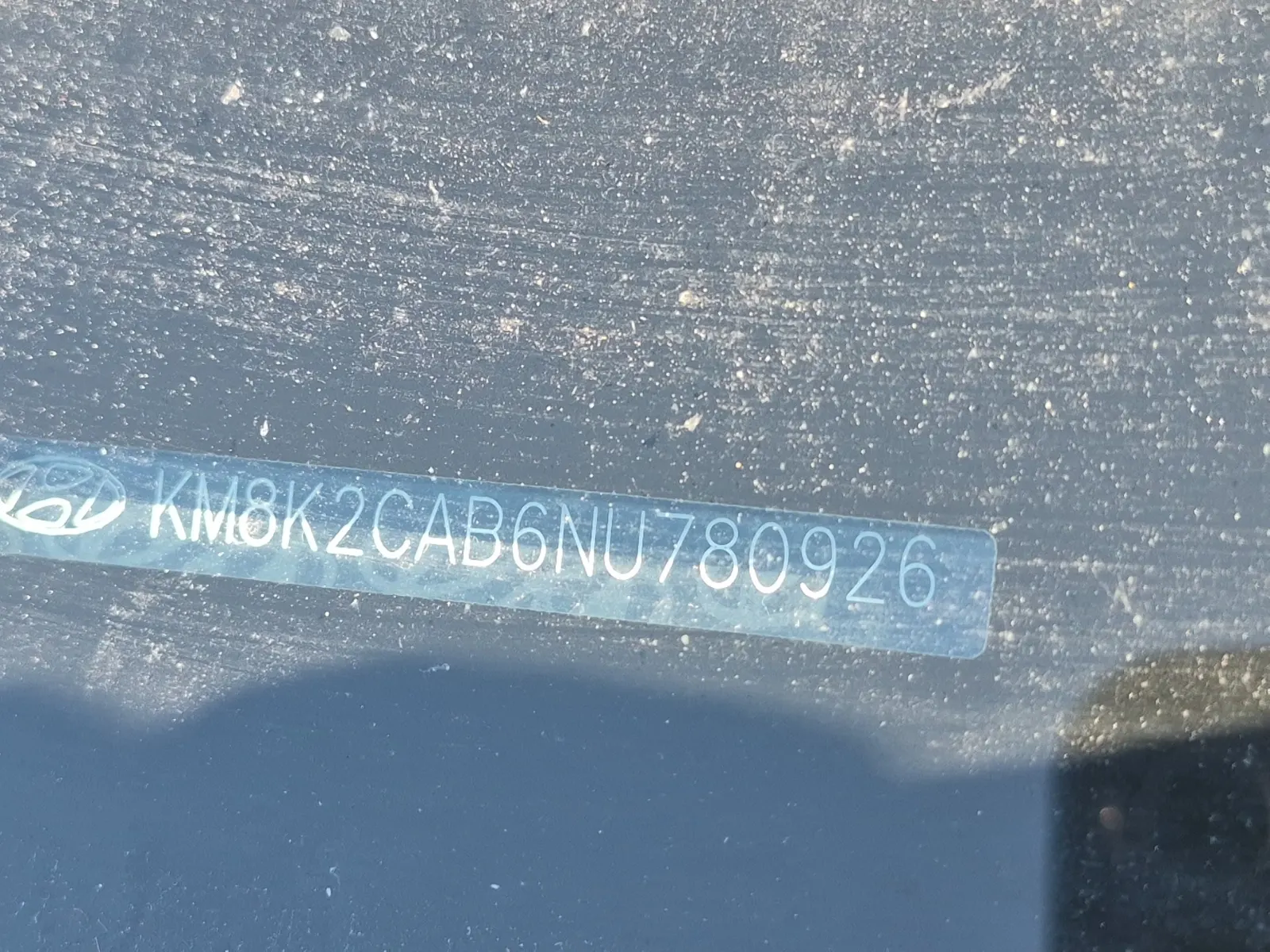 Dash VIN Plate Photo