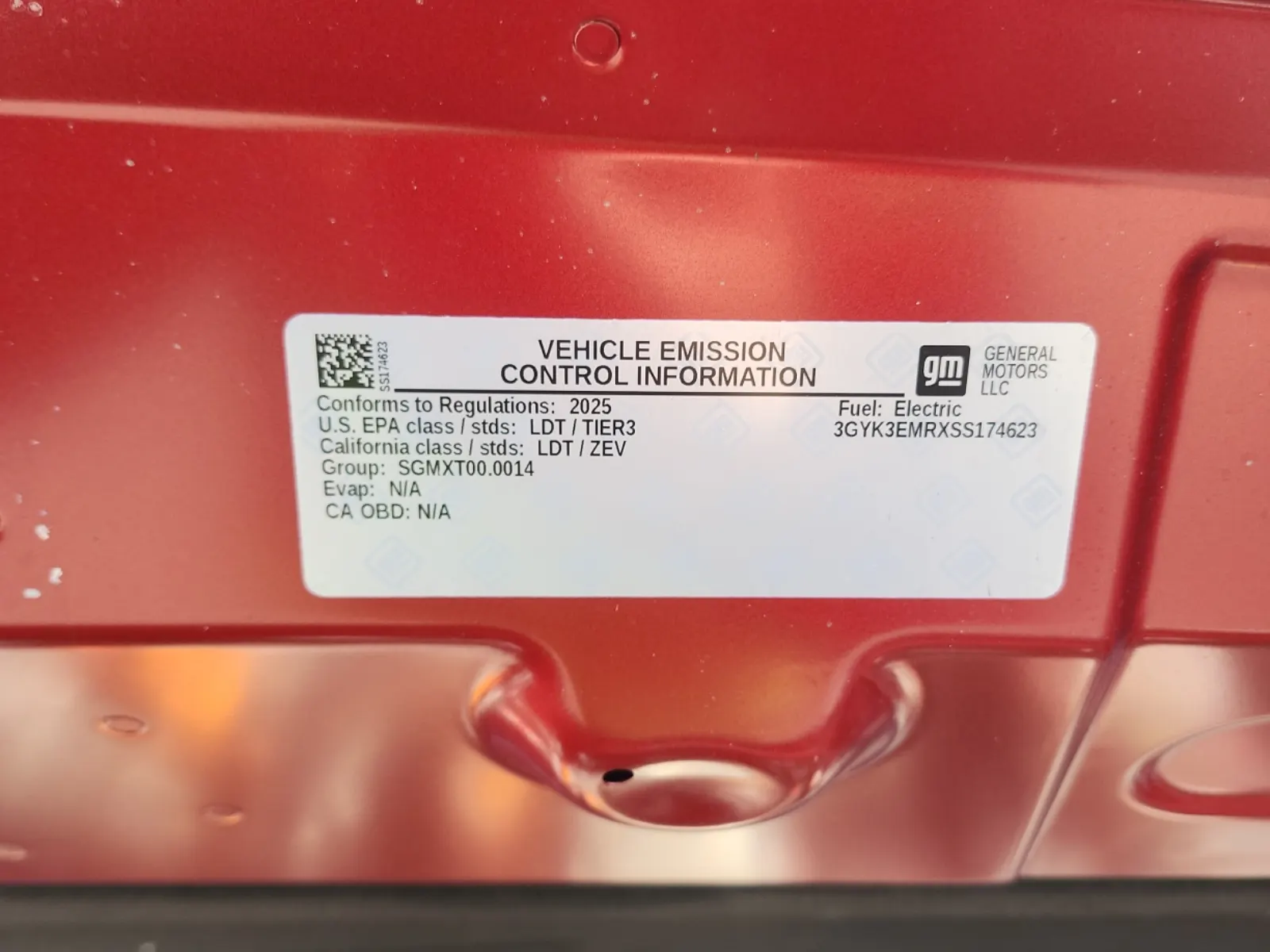 Emission Sticker Photo