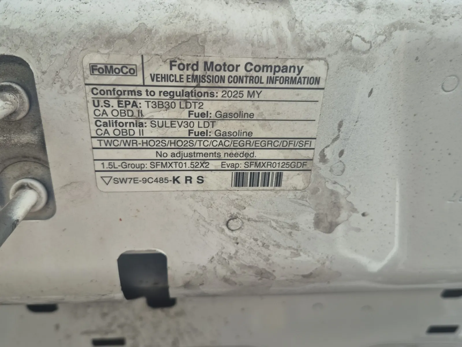 Emission Sticker Photo