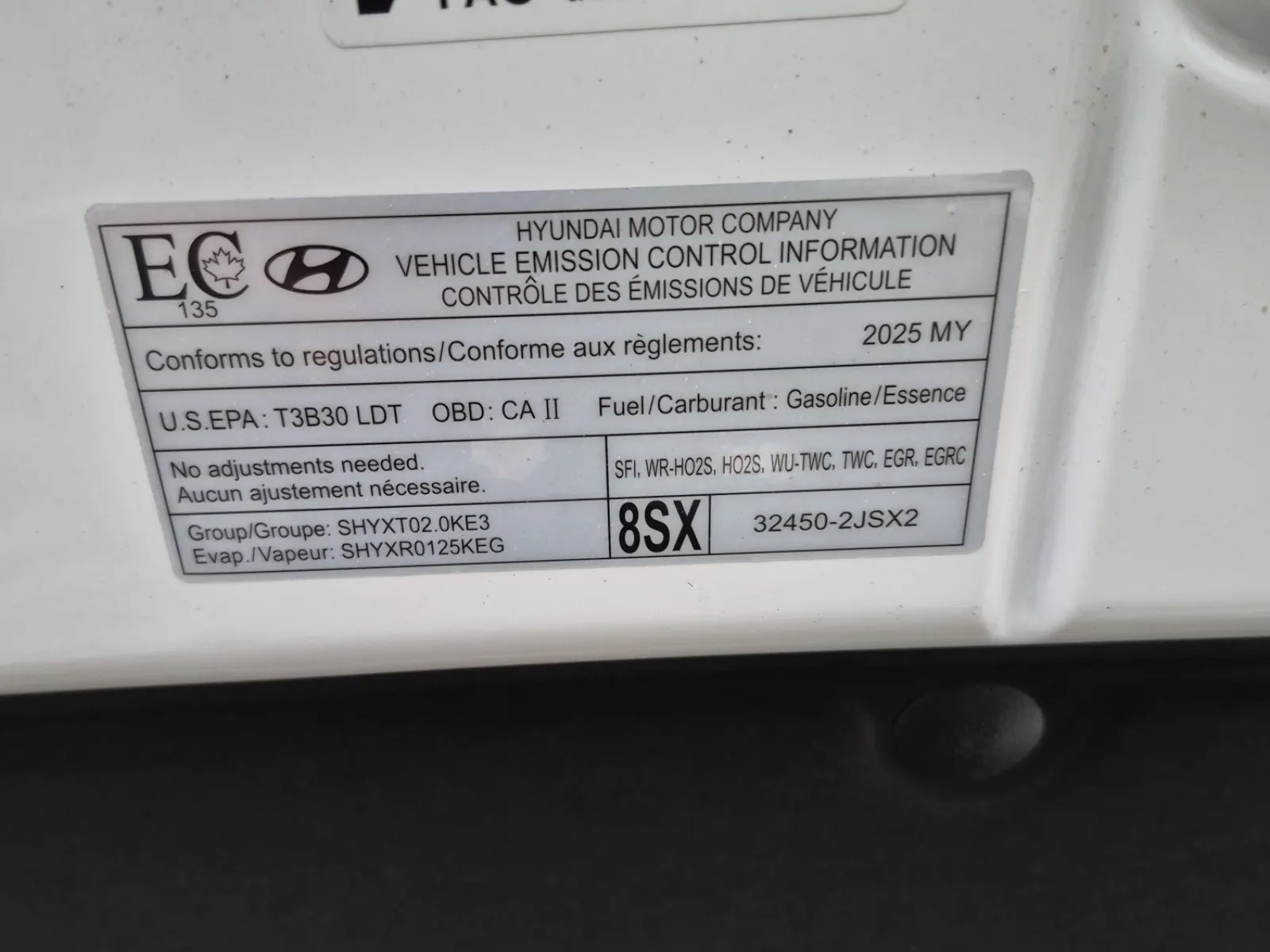 Emission Sticker Photo