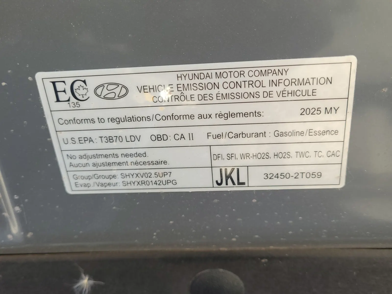 Emission Sticker Photo