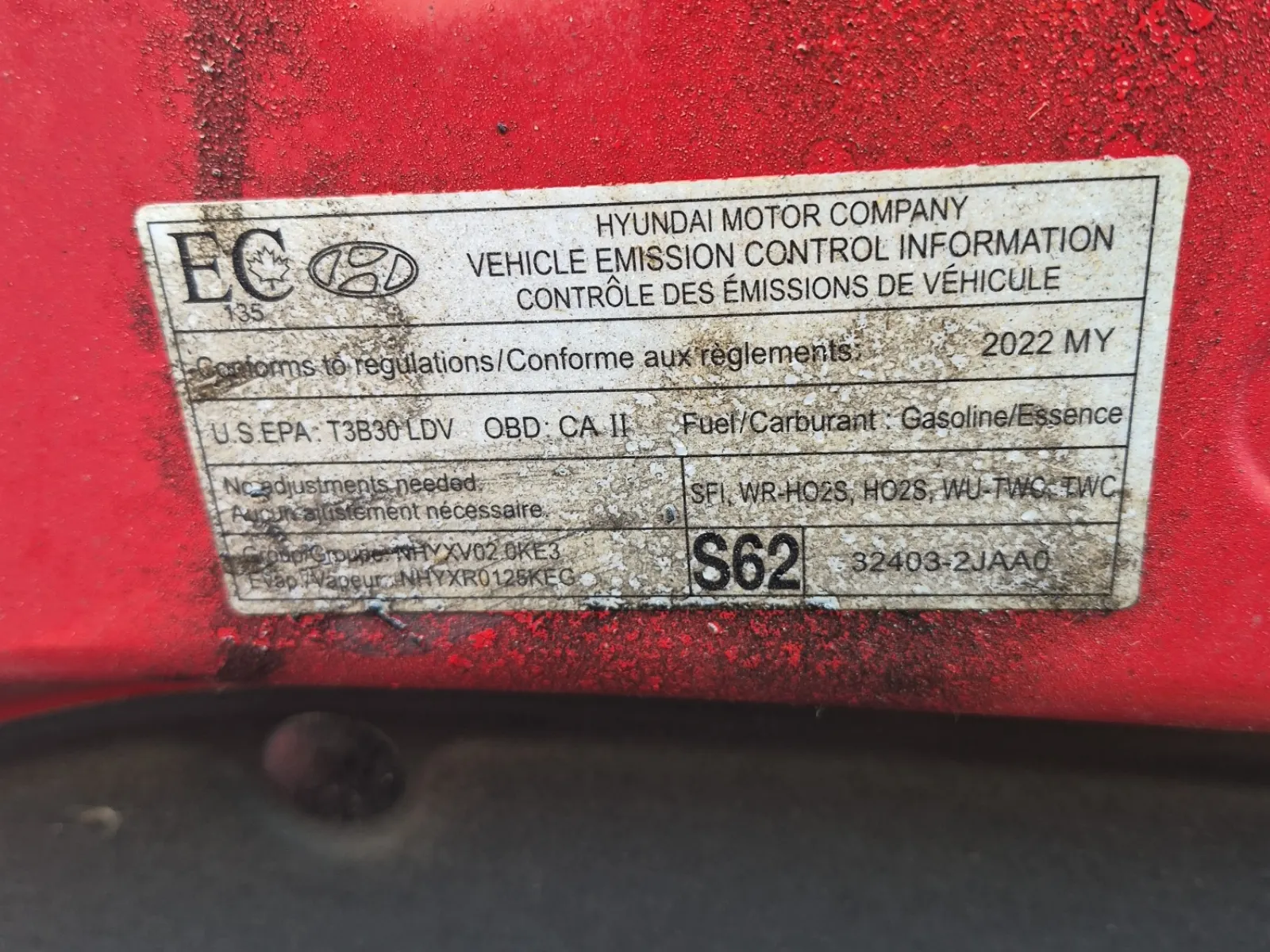 Emission Sticker Photo