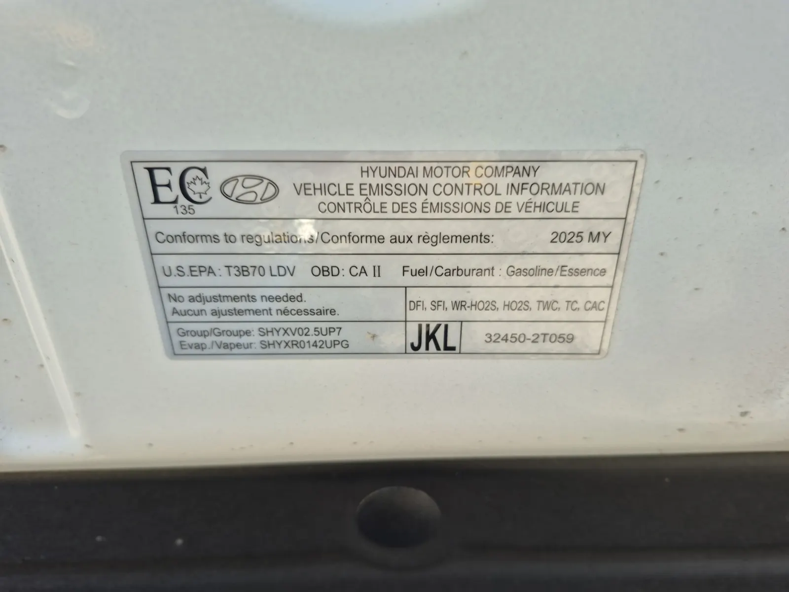 Emission Sticker Photo