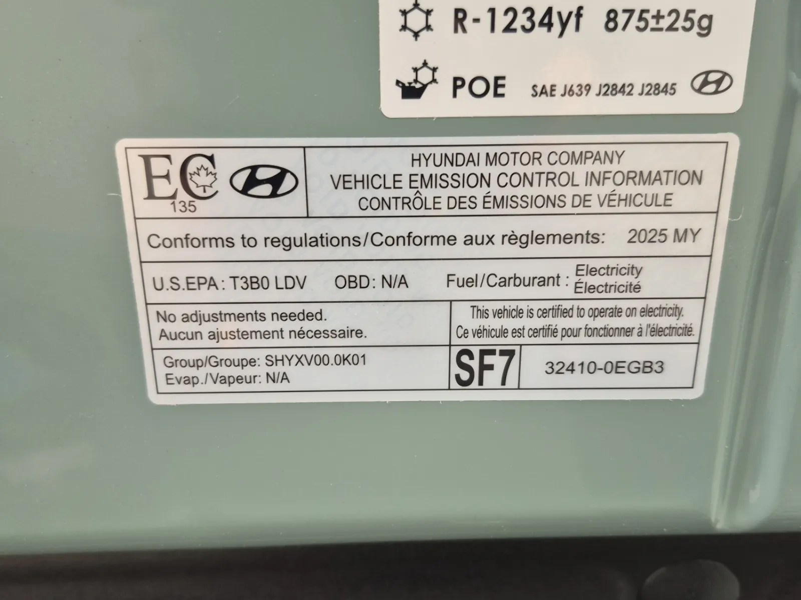 Emission Sticker Photo