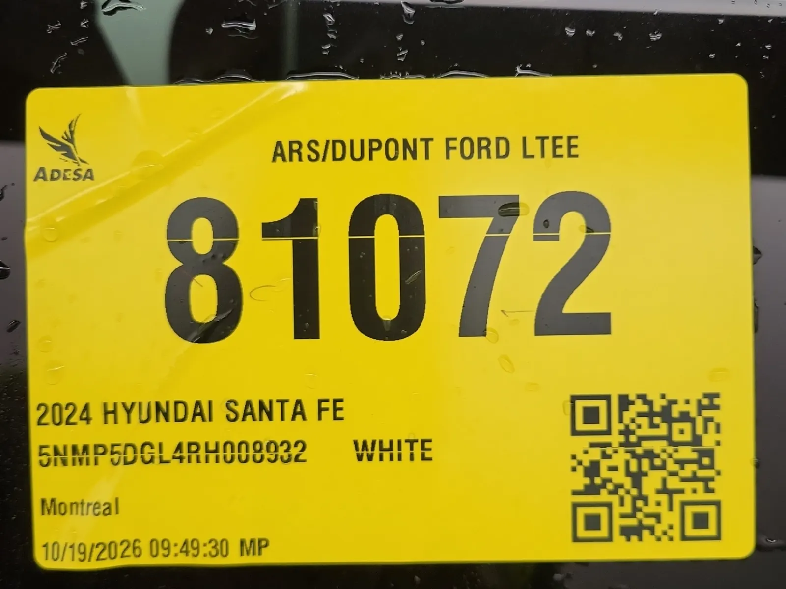 Inventory Label Photo