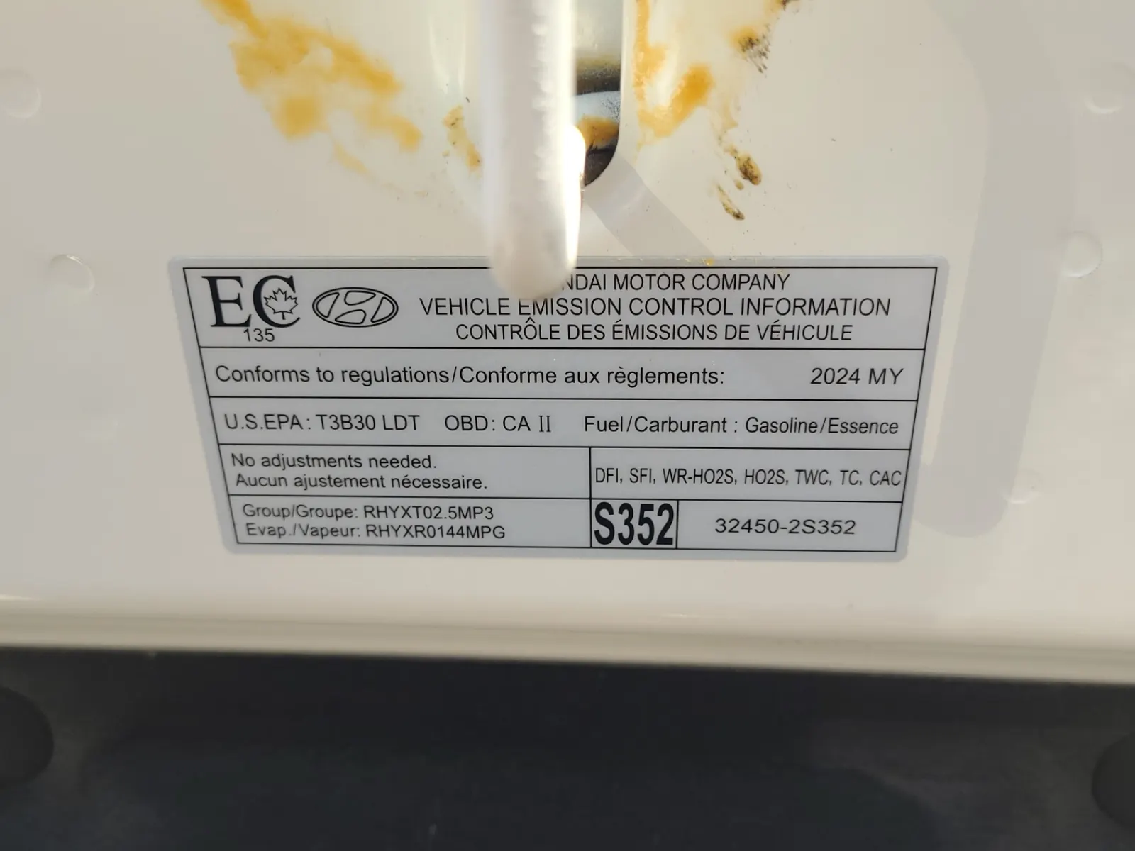 Emission Sticker Photo
