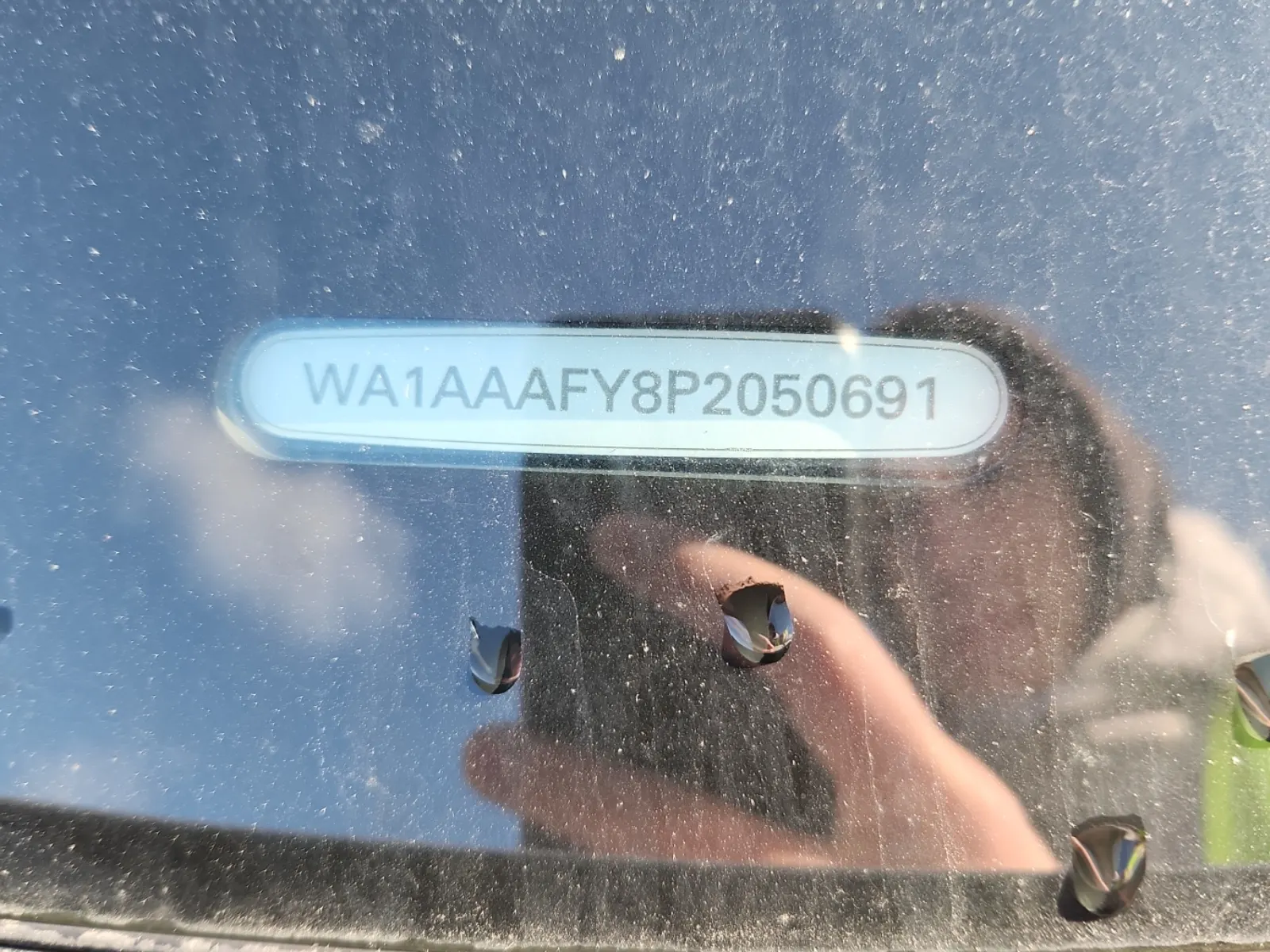 Dash VIN Plate Photo