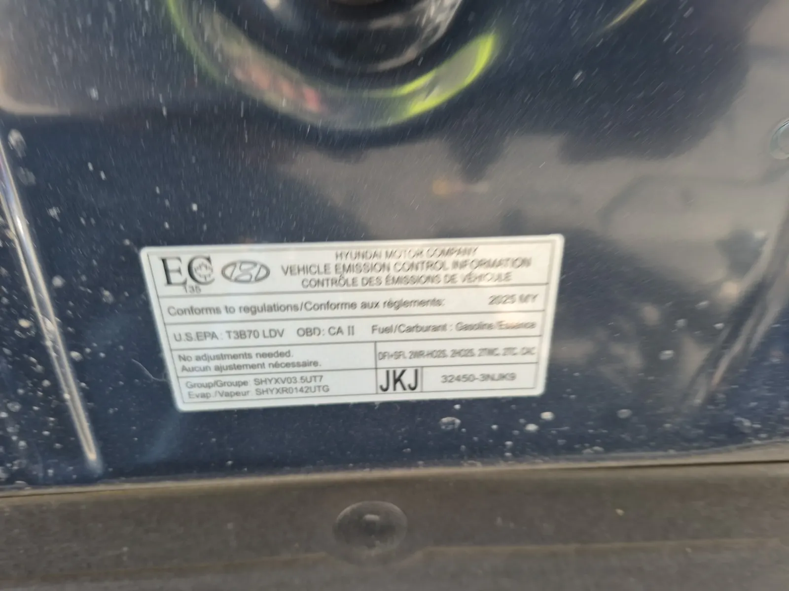 Emission Sticker Photo