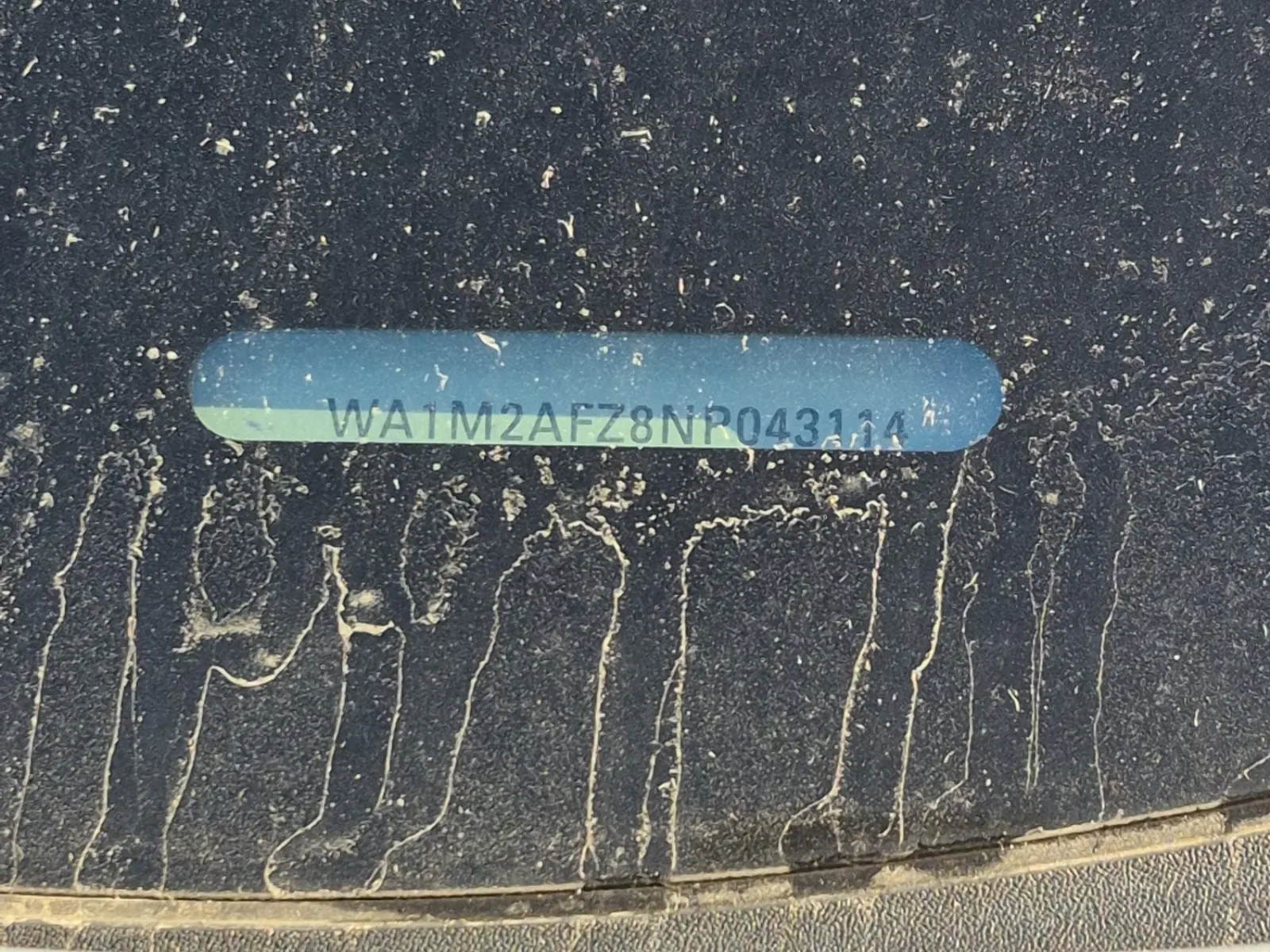 Dash VIN Plate Photo