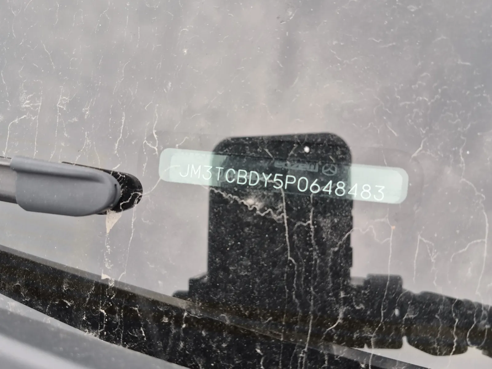 Dash VIN Plate Photo