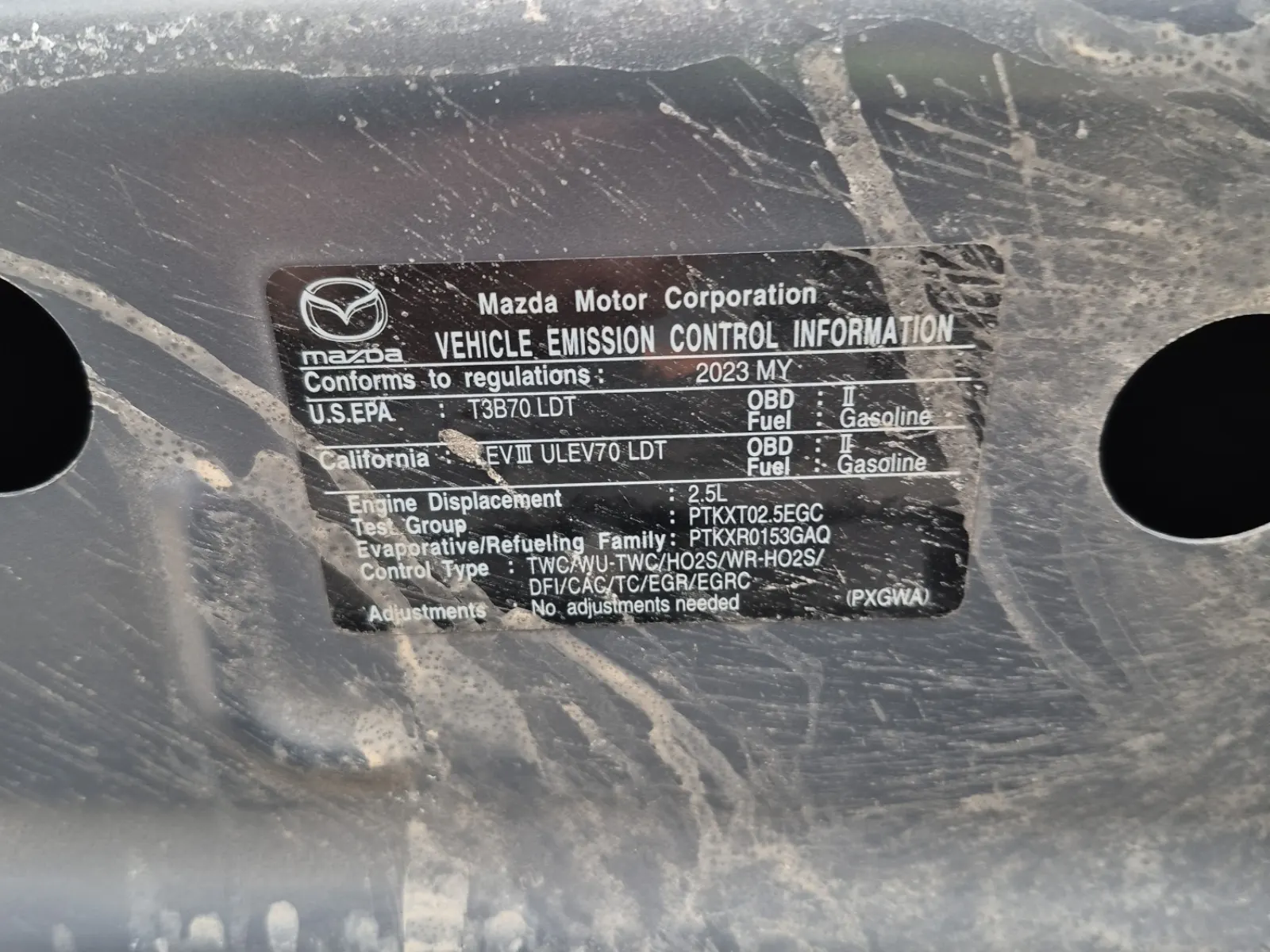 Emission Sticker Photo