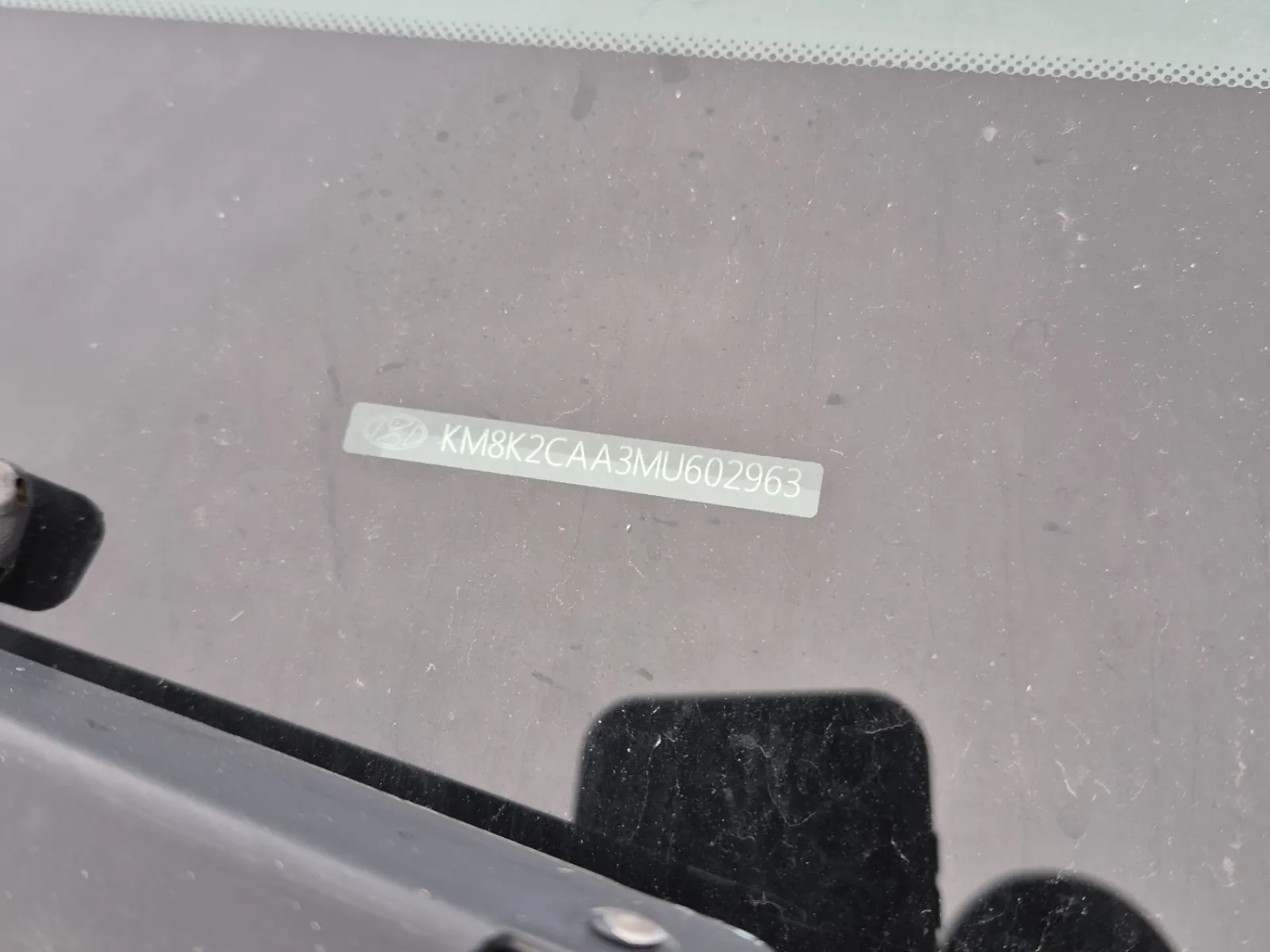 Dash VIN Plate Photo