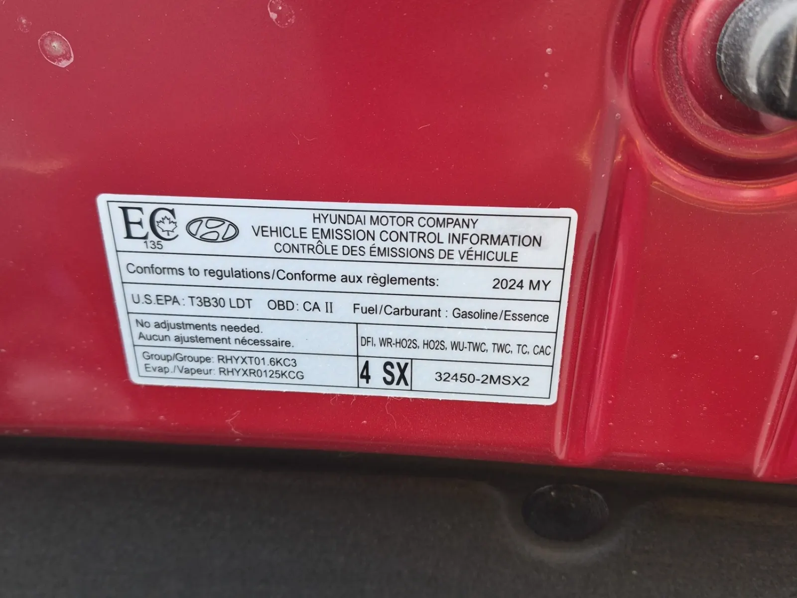 Emission Sticker Photo