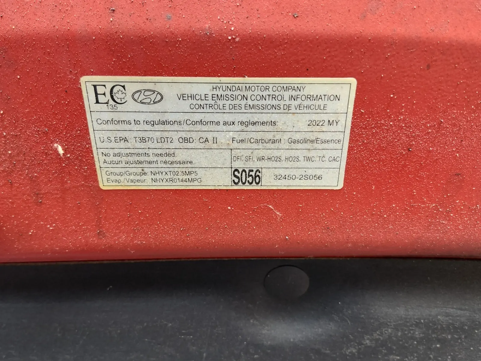 Emission Sticker Photo