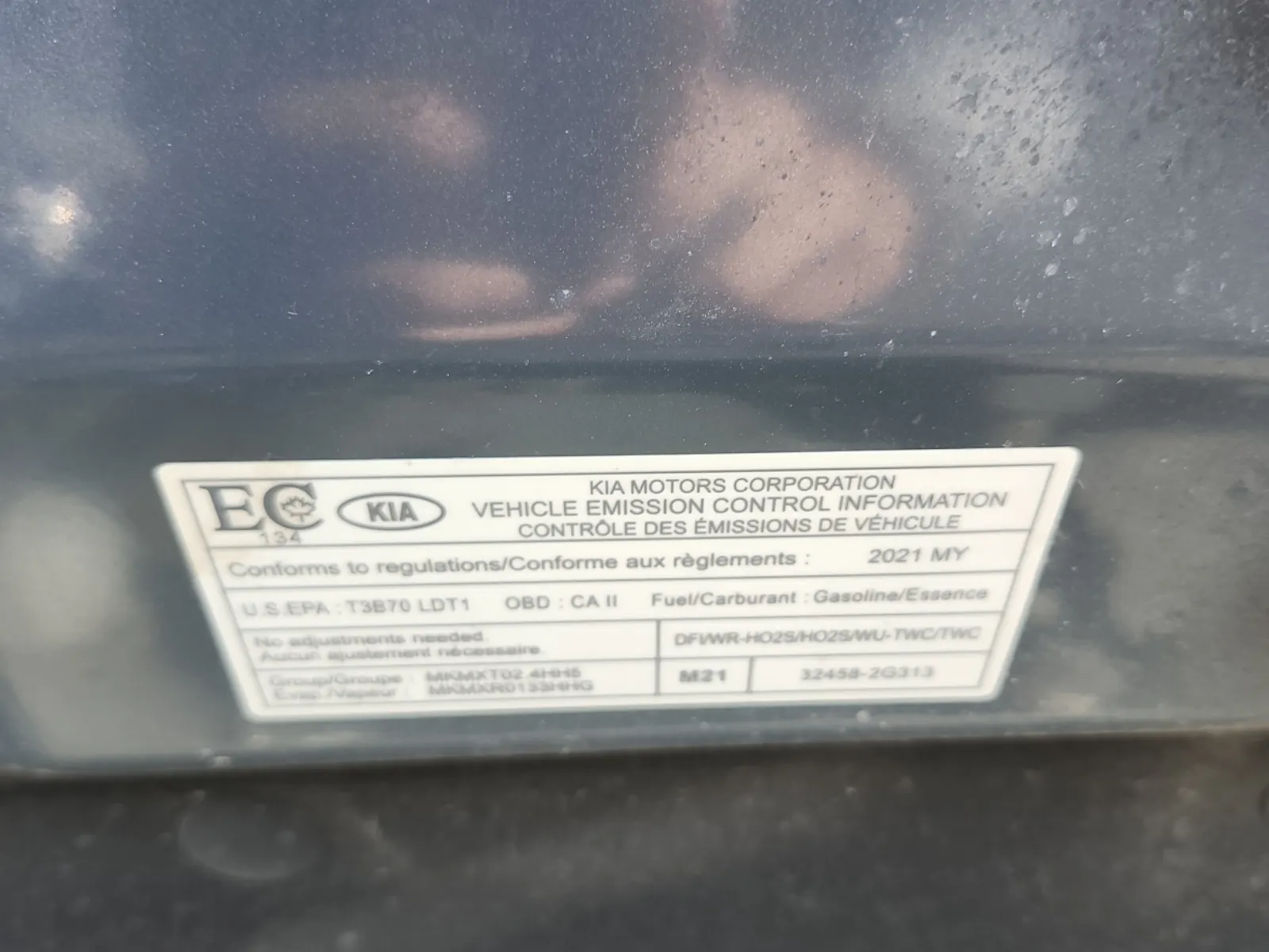 Emission Sticker Photo
