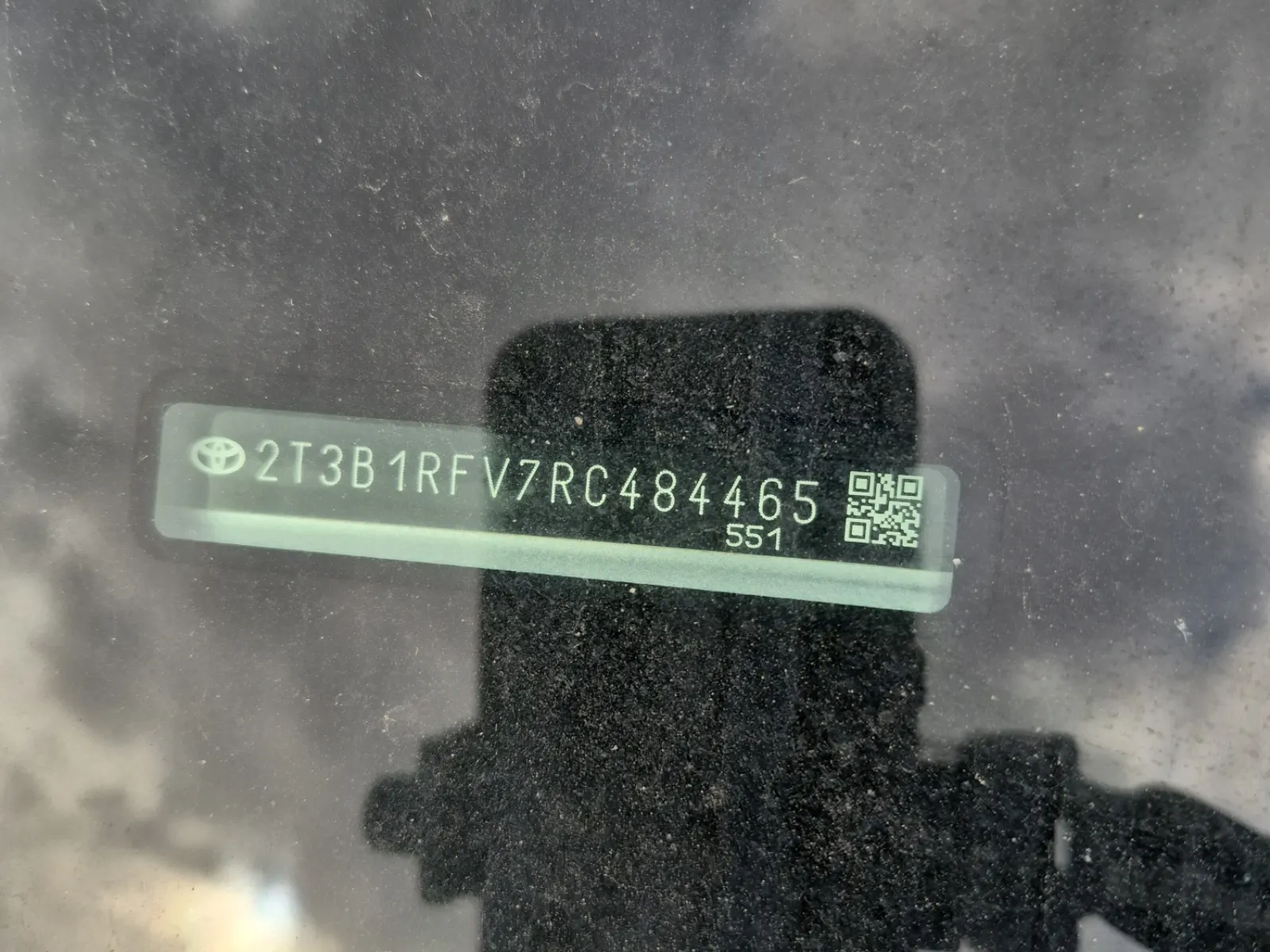 Dash VIN Plate Photo