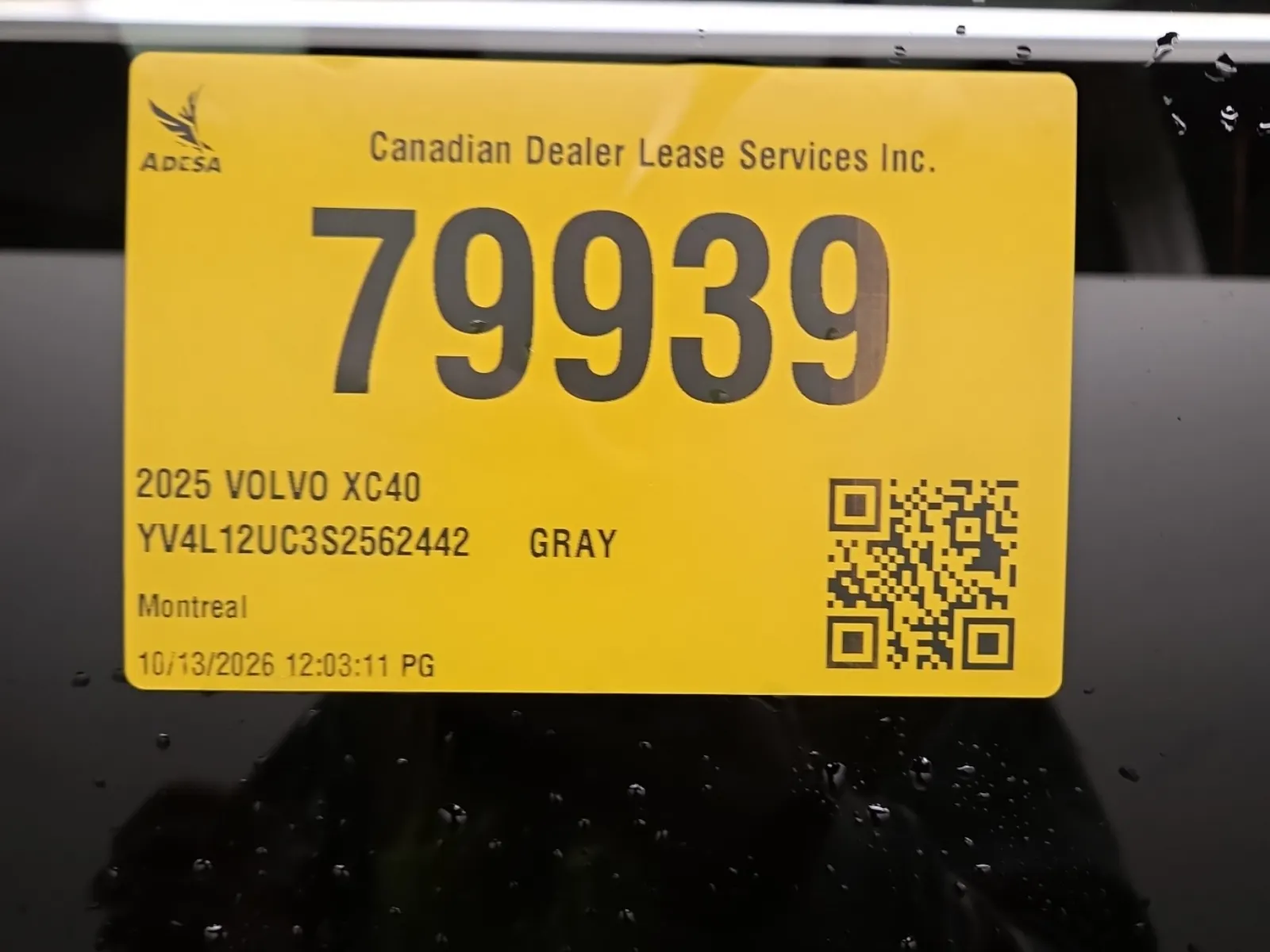 Inventory Label Photo