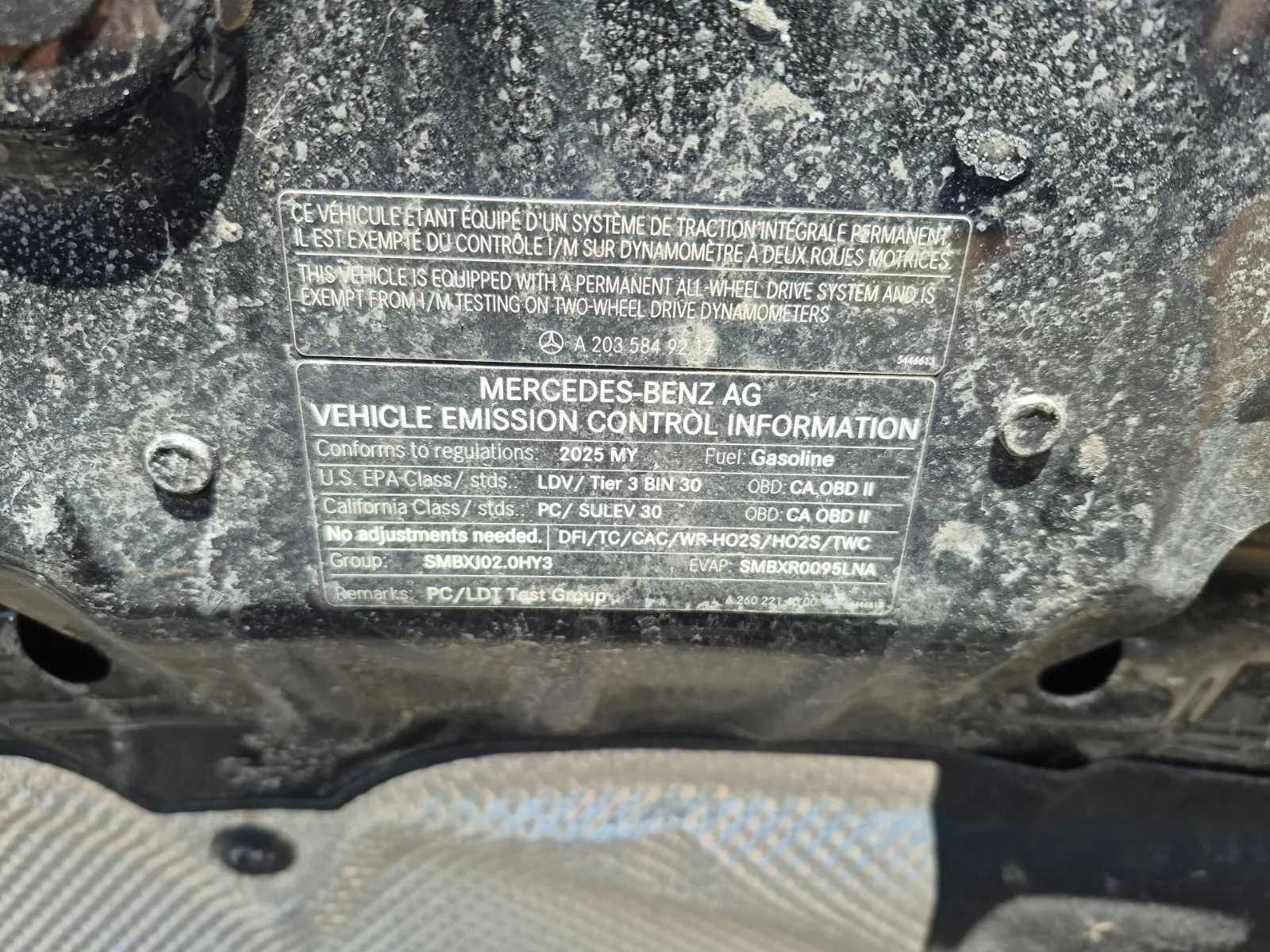 Emission Sticker Photo