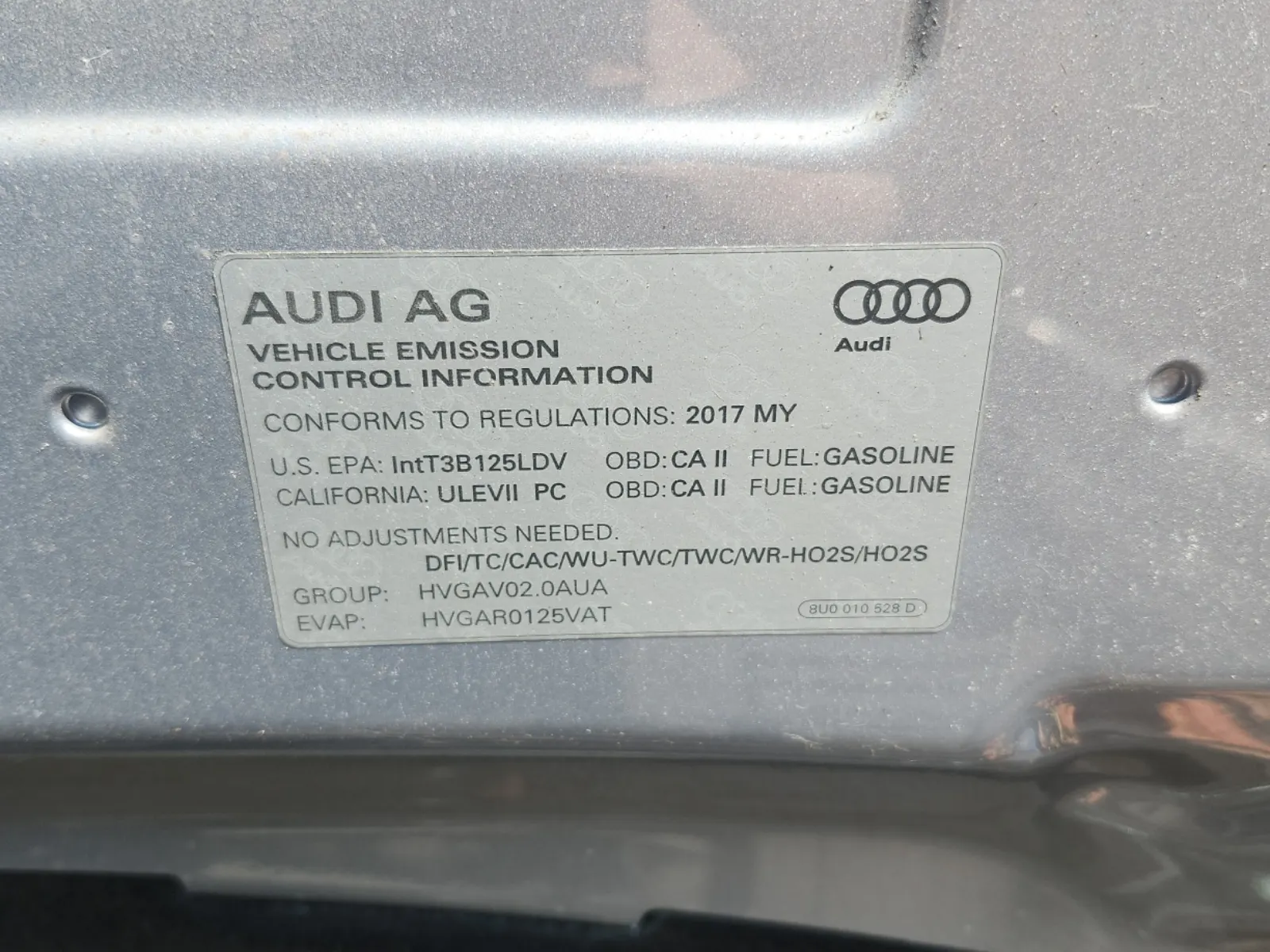 Emission Sticker Photo