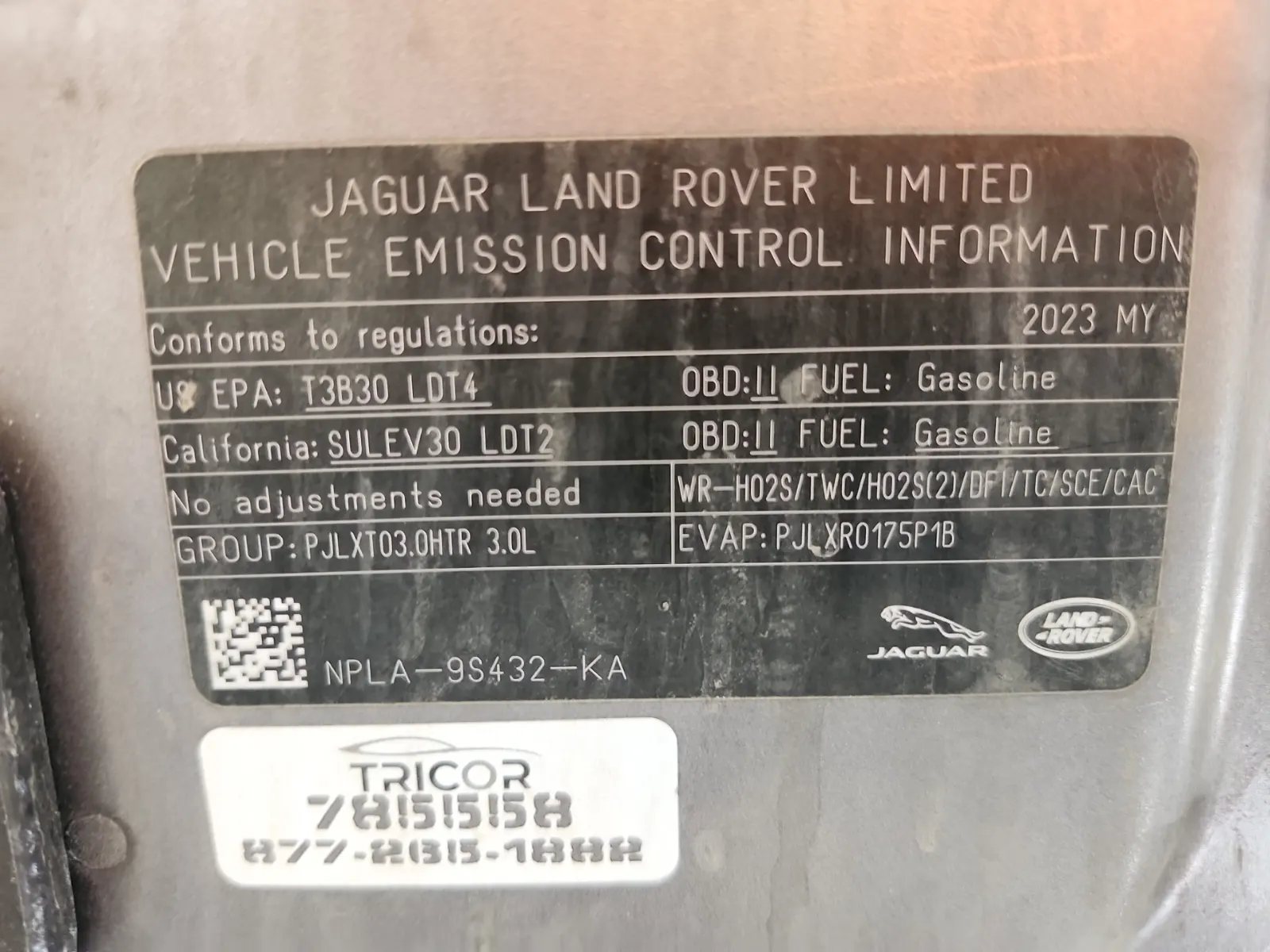 Emission Sticker Photo