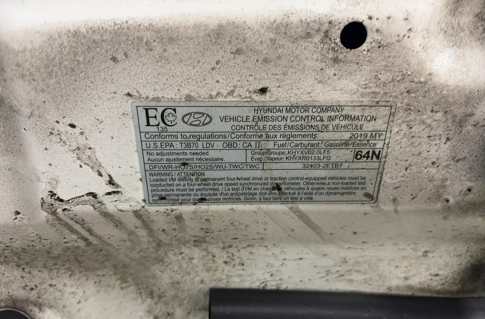Emission Sticker Photo