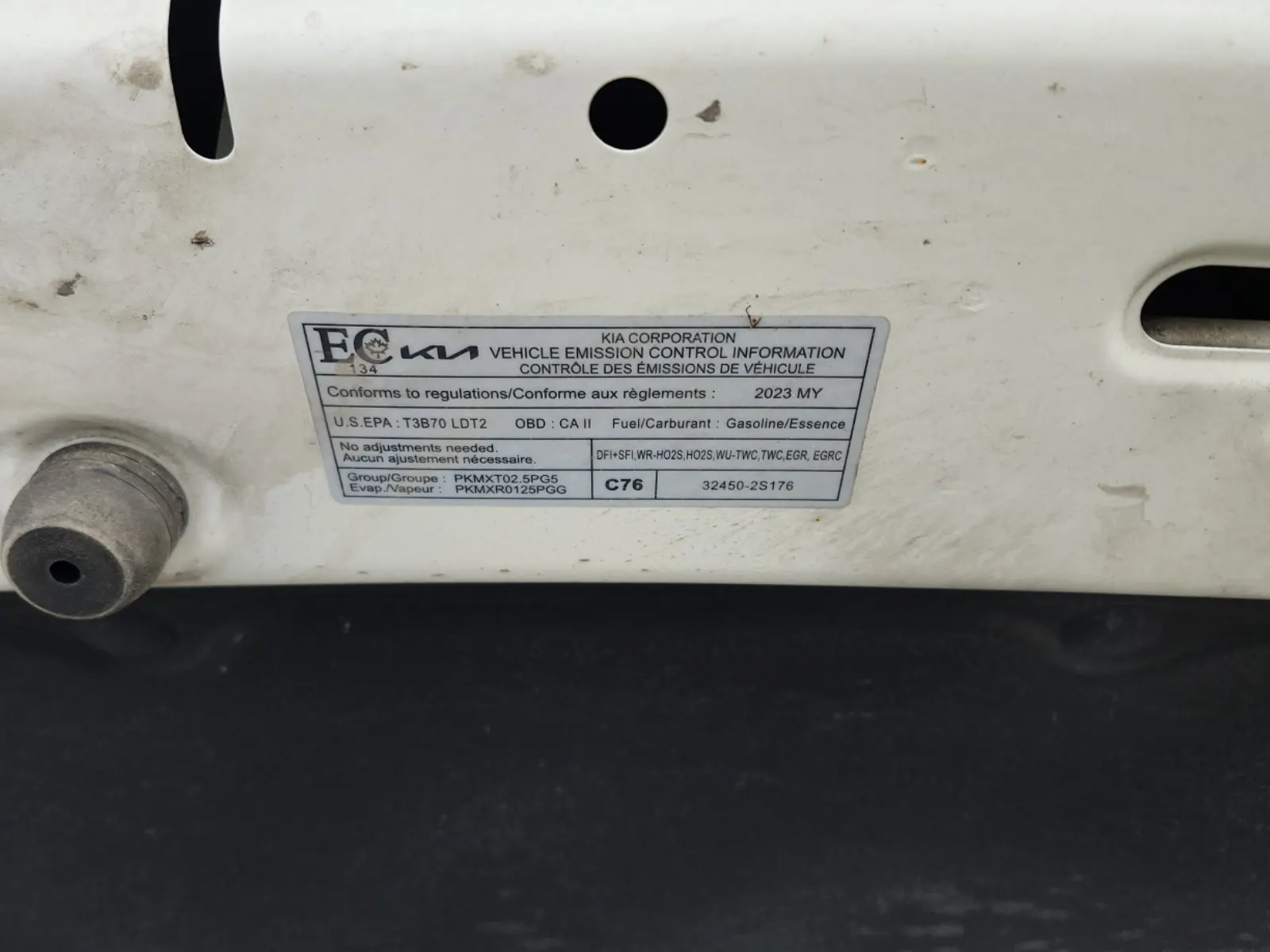 Emission Sticker Photo