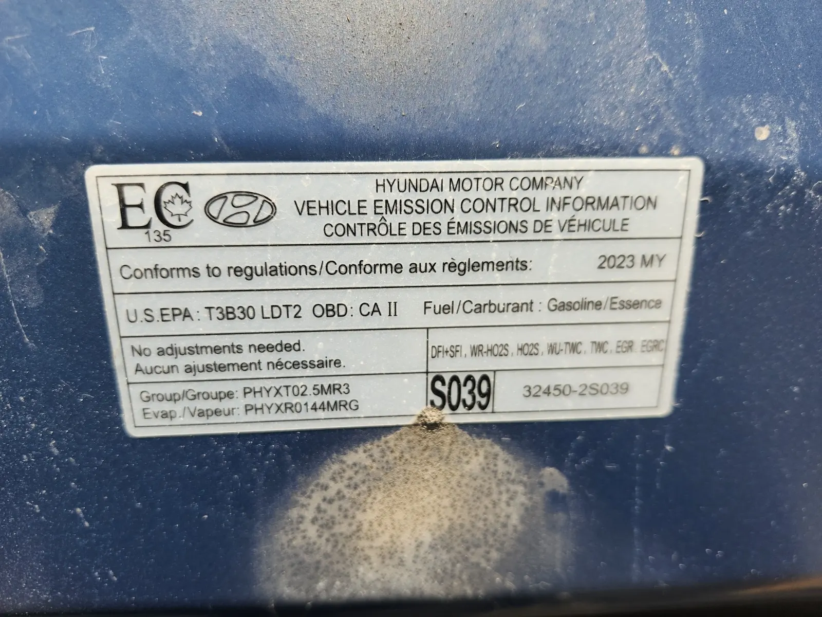 Emission Sticker Photo