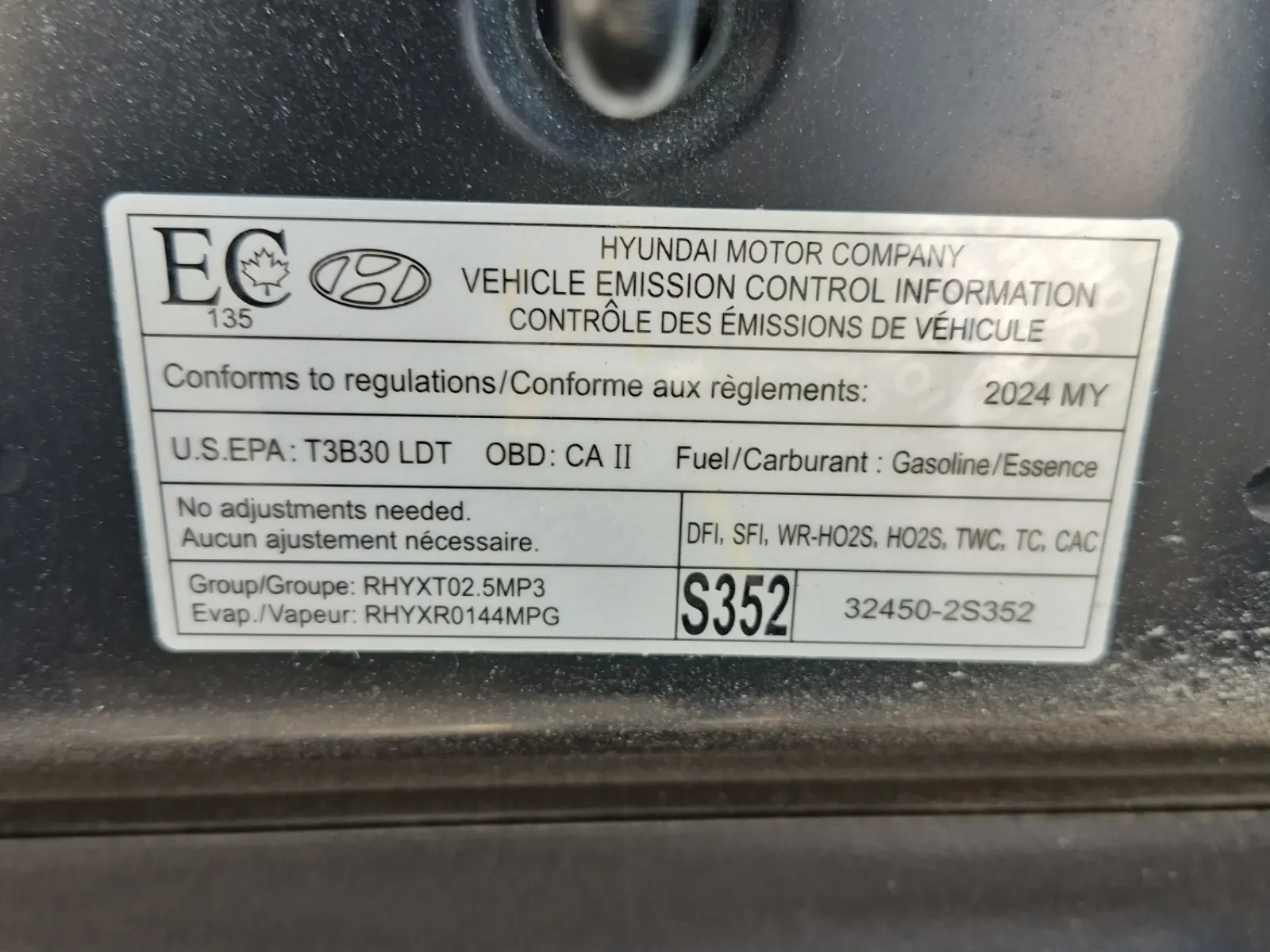 Emission Sticker Photo