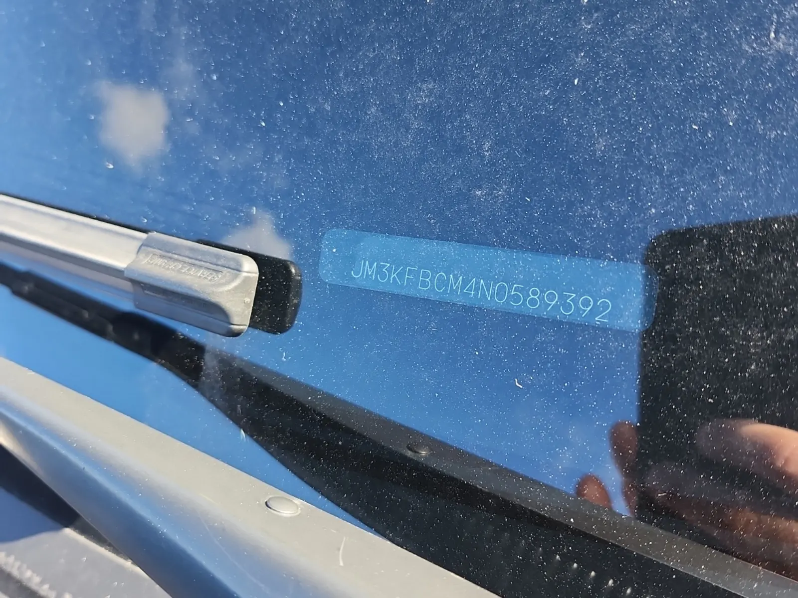 Dash VIN Plate Photo
