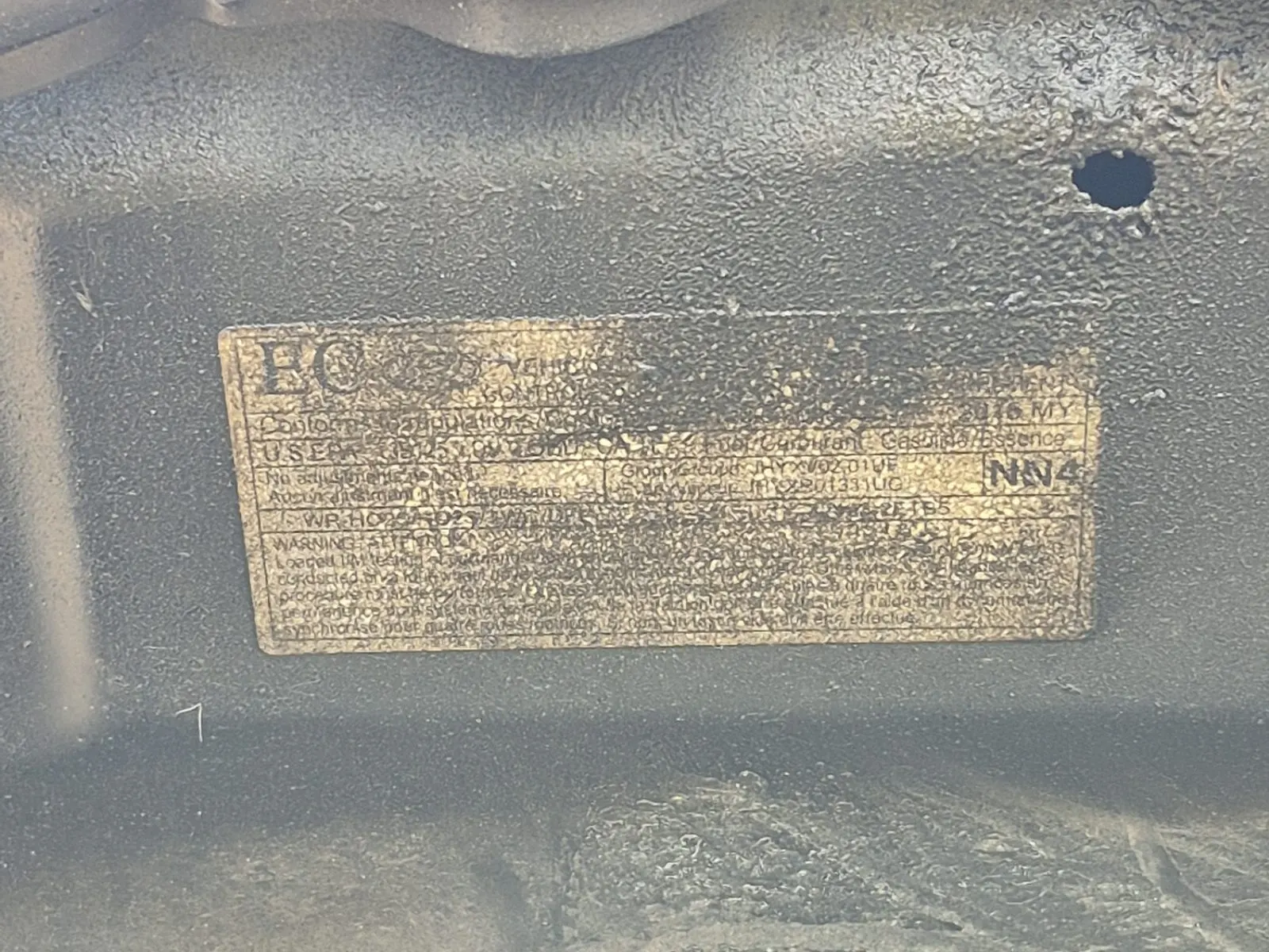 Emission Sticker Photo
