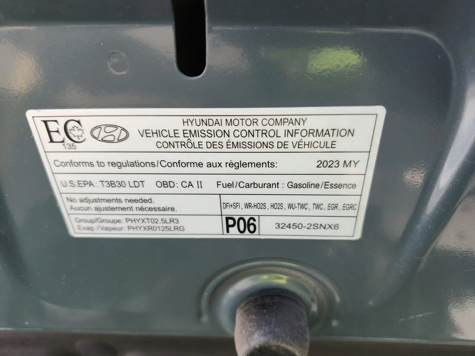 Emission Sticker Photo