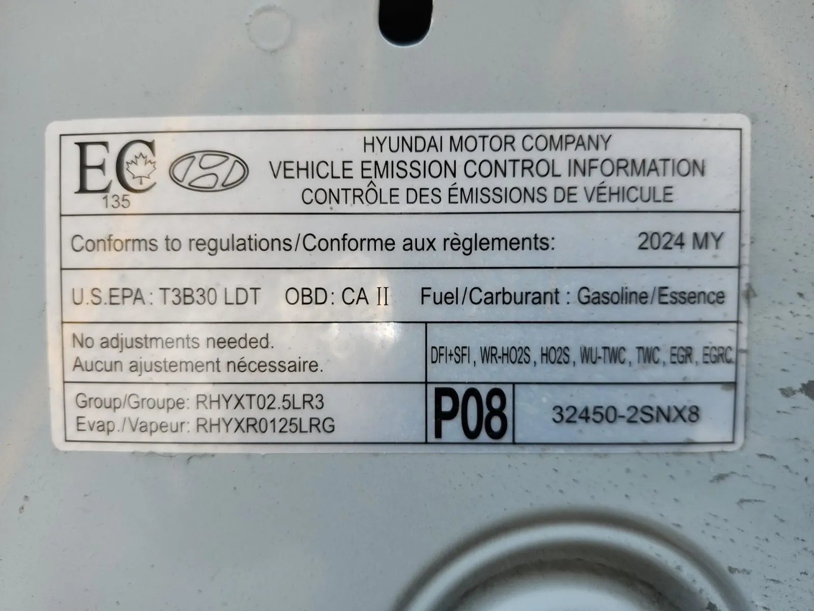 Emission Sticker Photo