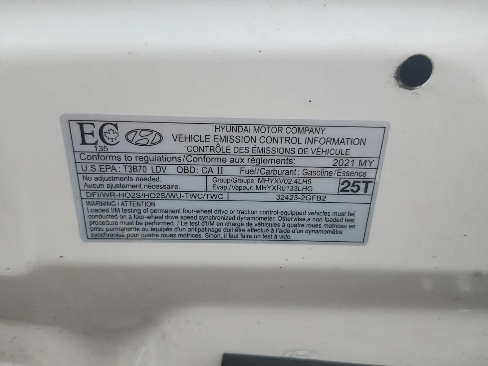 Emission Sticker Photo