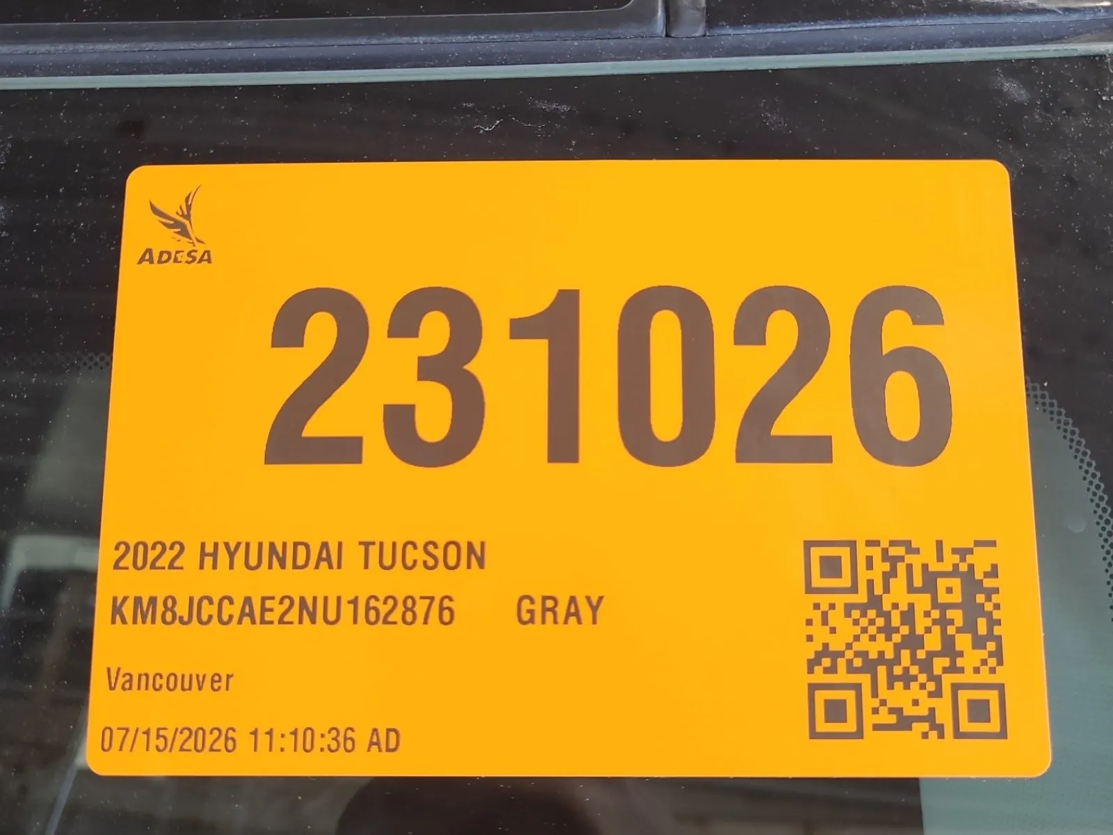 Inventory Label Photo