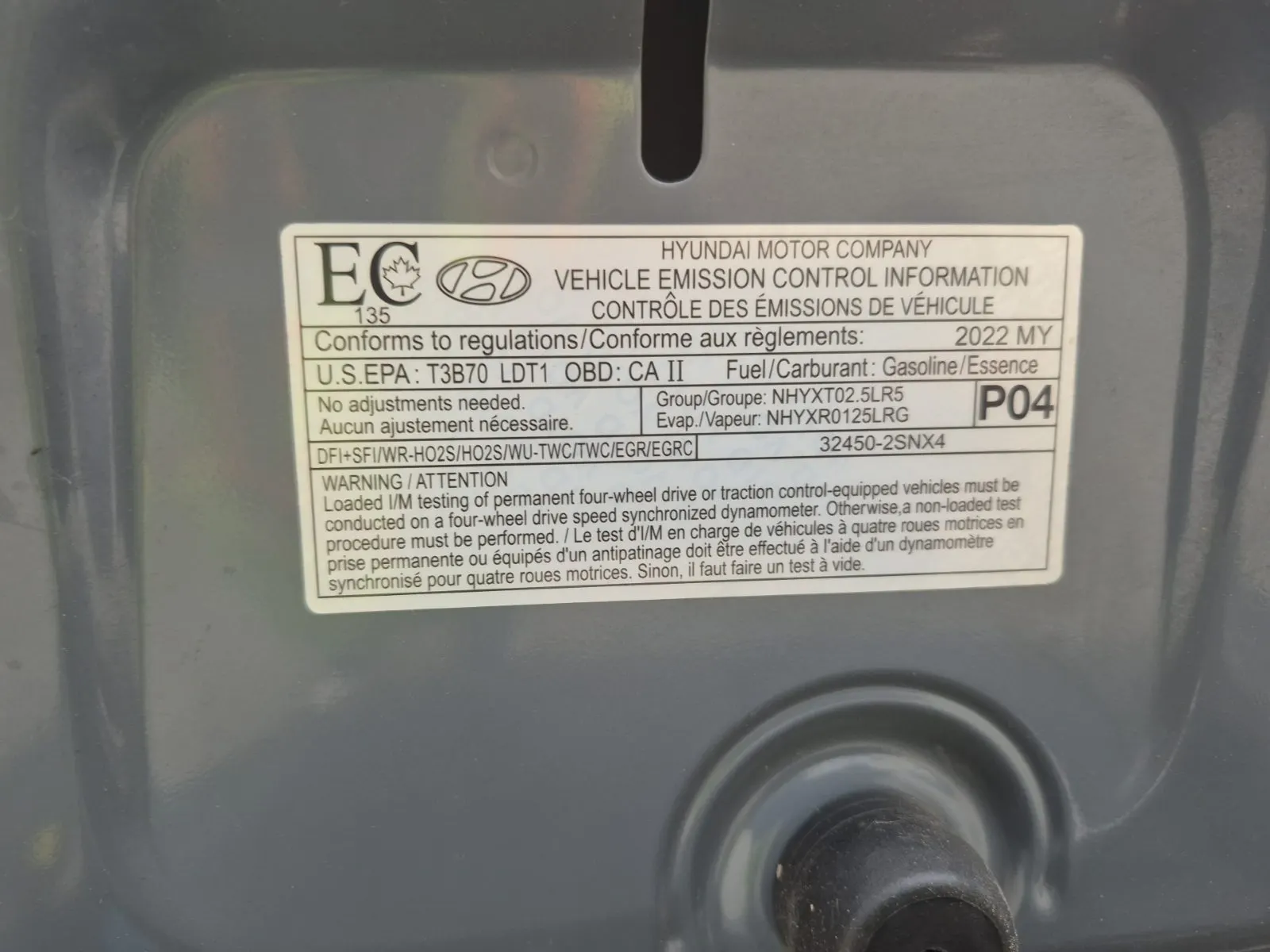 Emission Sticker Photo