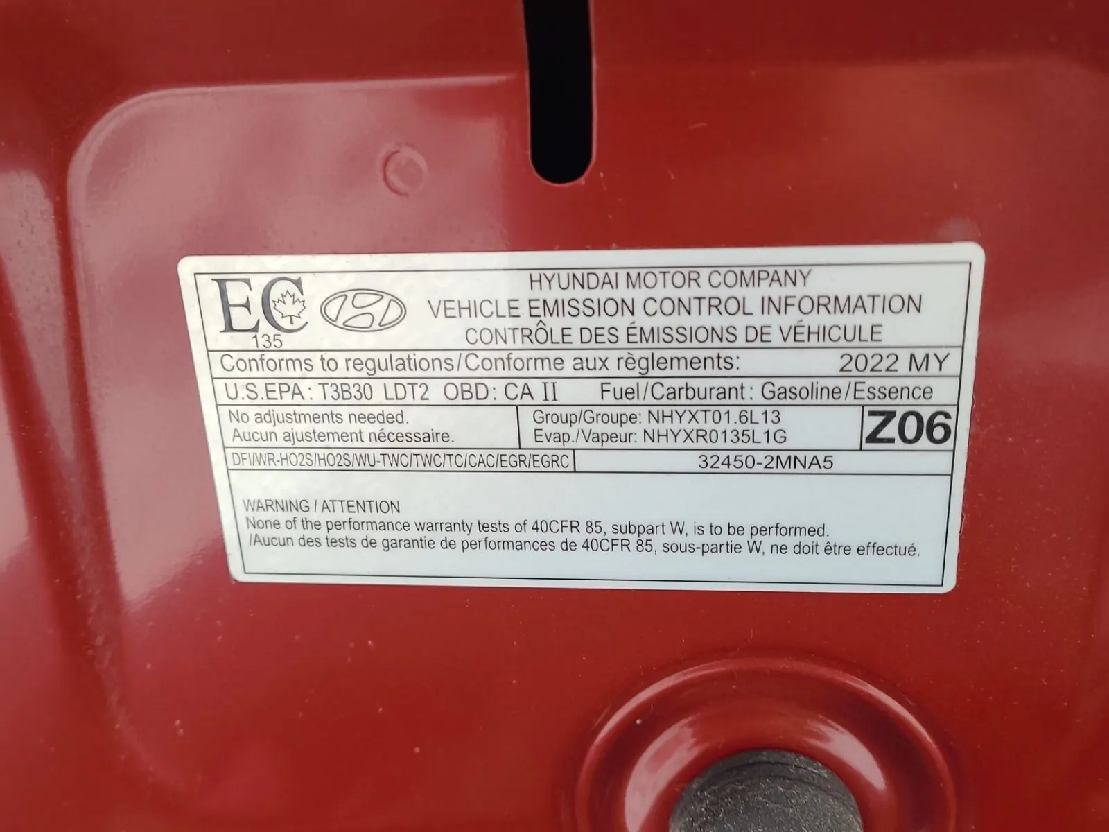 Emission Sticker Photo