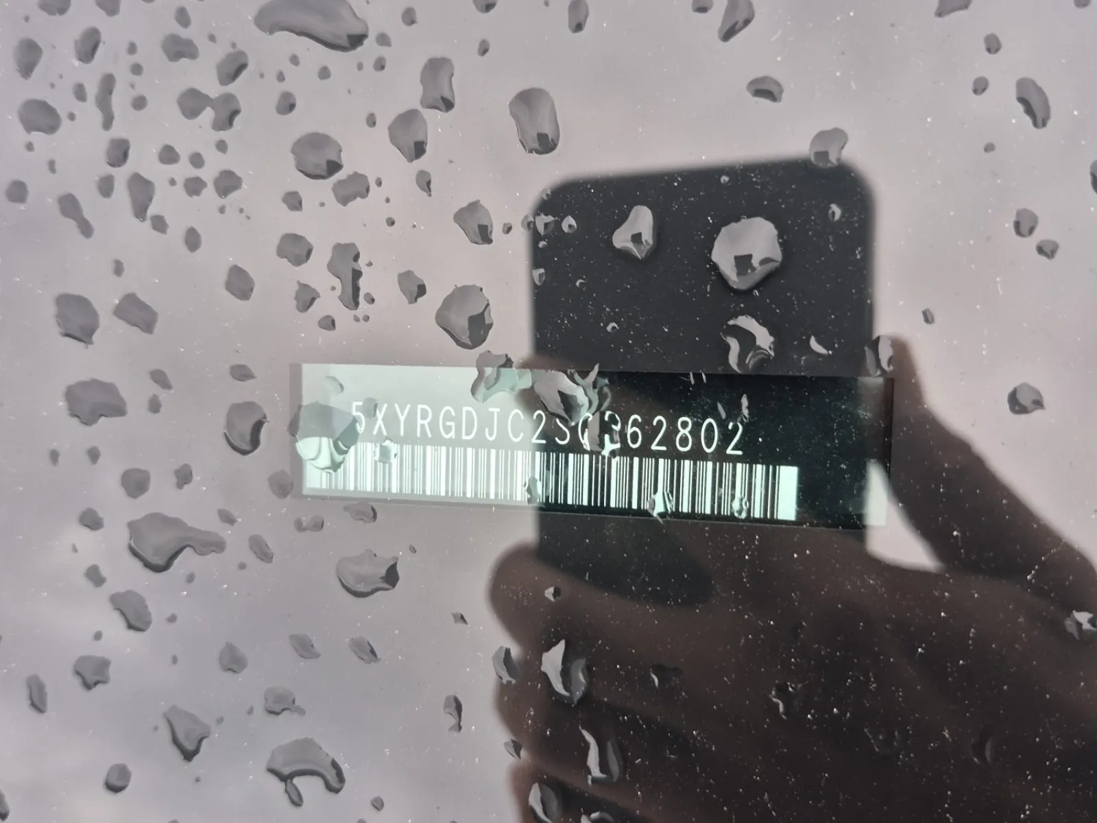 Dash VIN Plate Photo