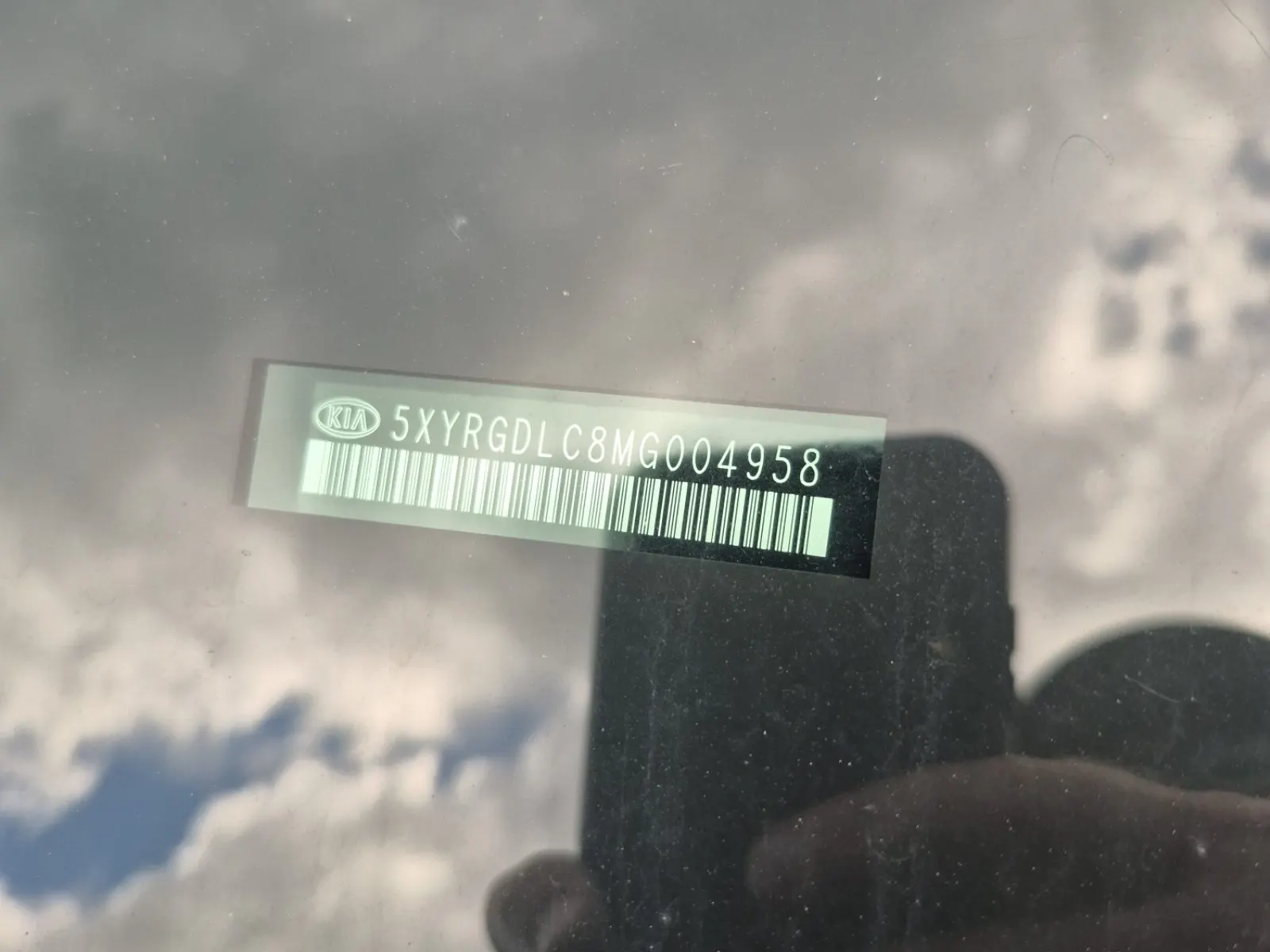 Dash VIN Plate Photo