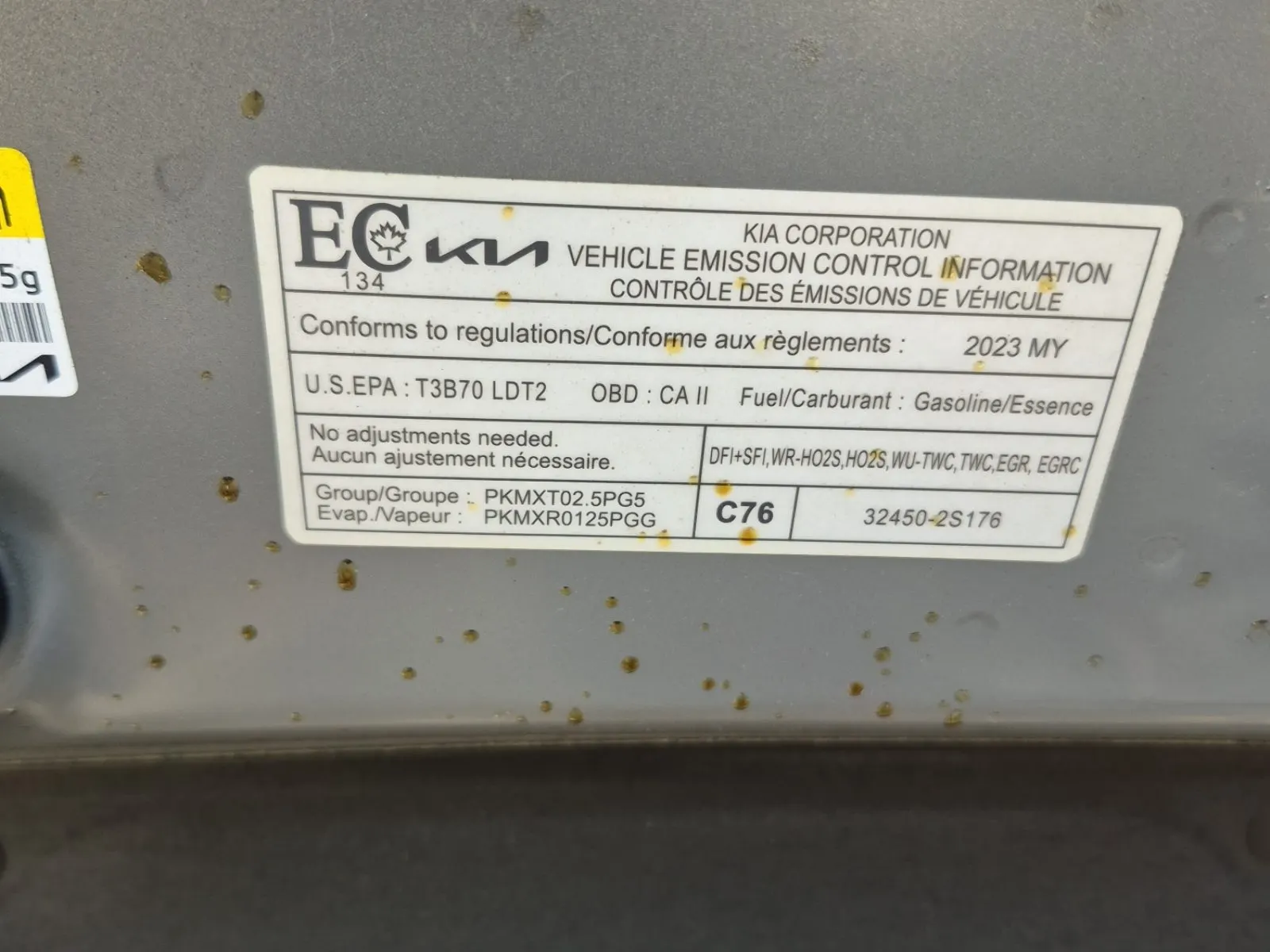 Emission Sticker Photo