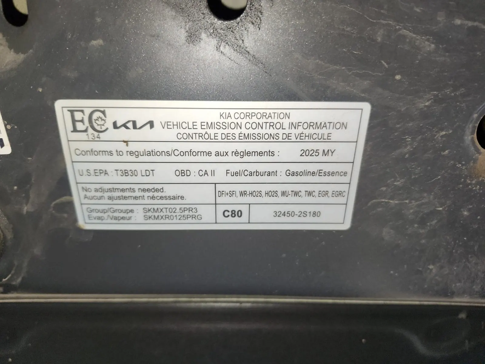Emission Sticker Photo
