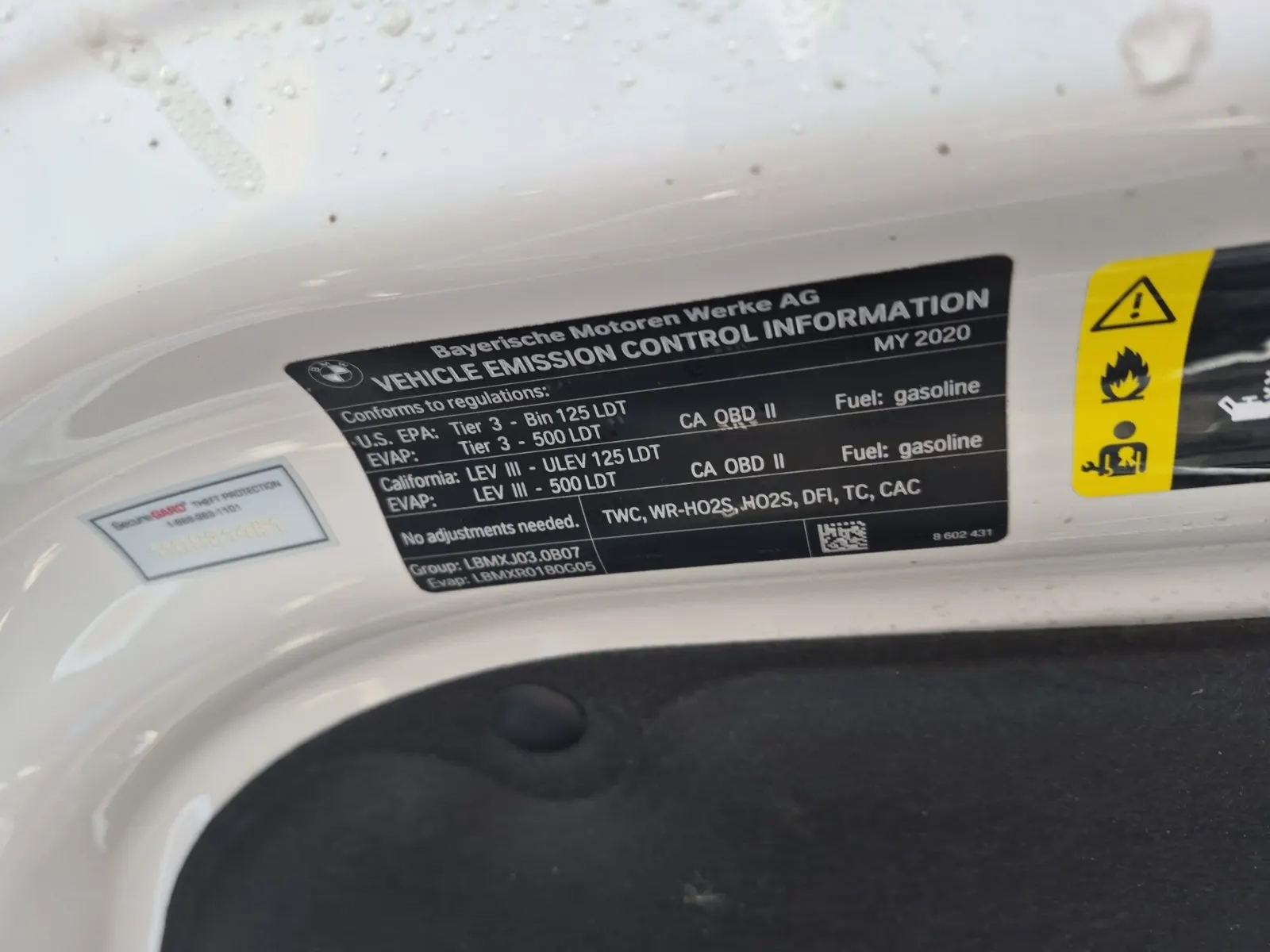 Emission Sticker Photo