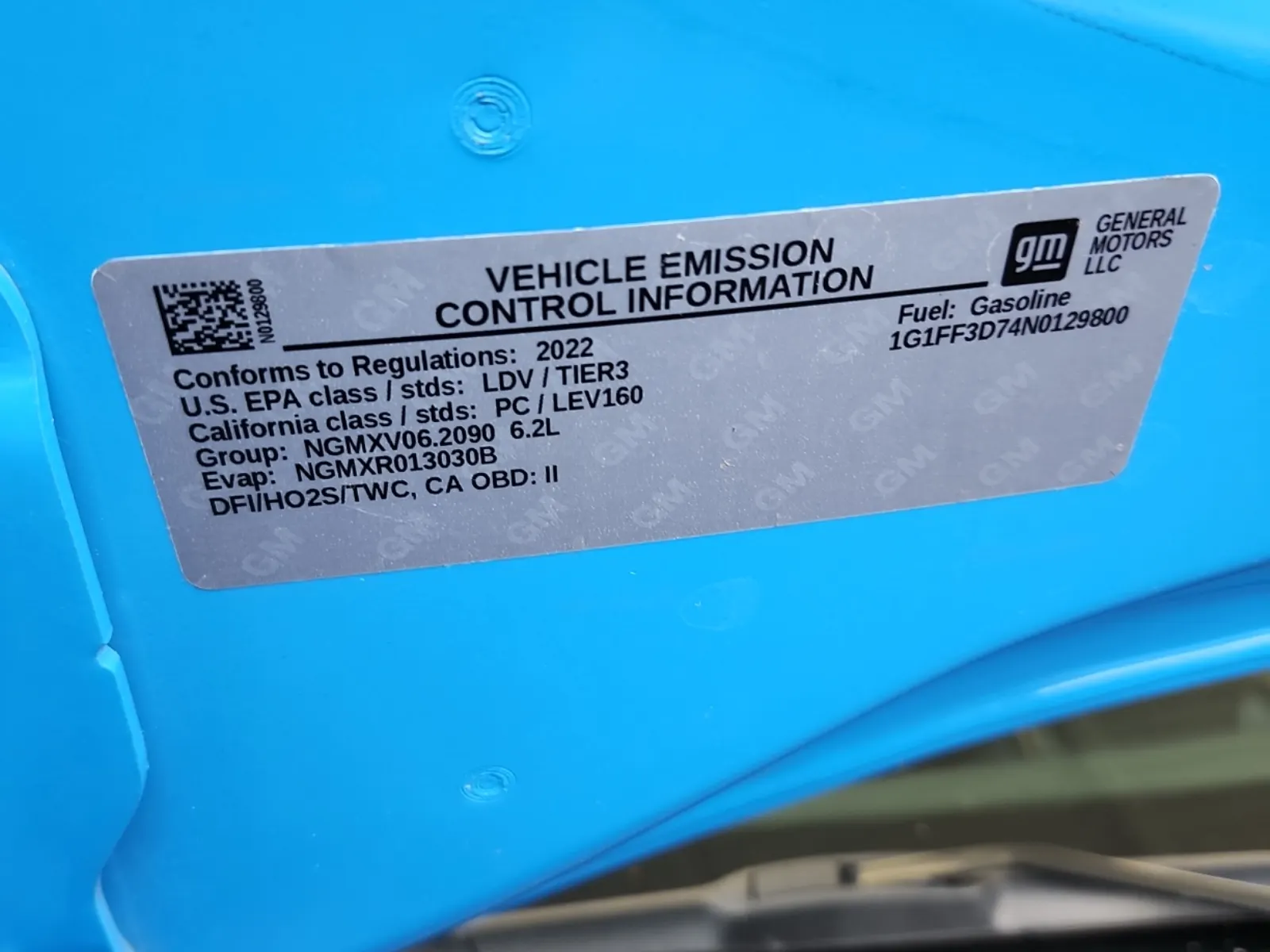 Emission Sticker Photo