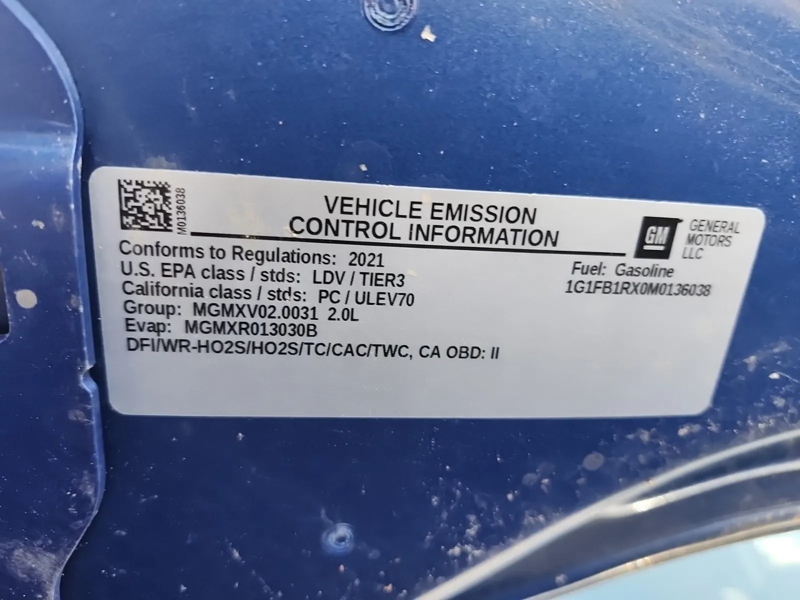 Emission Sticker Photo