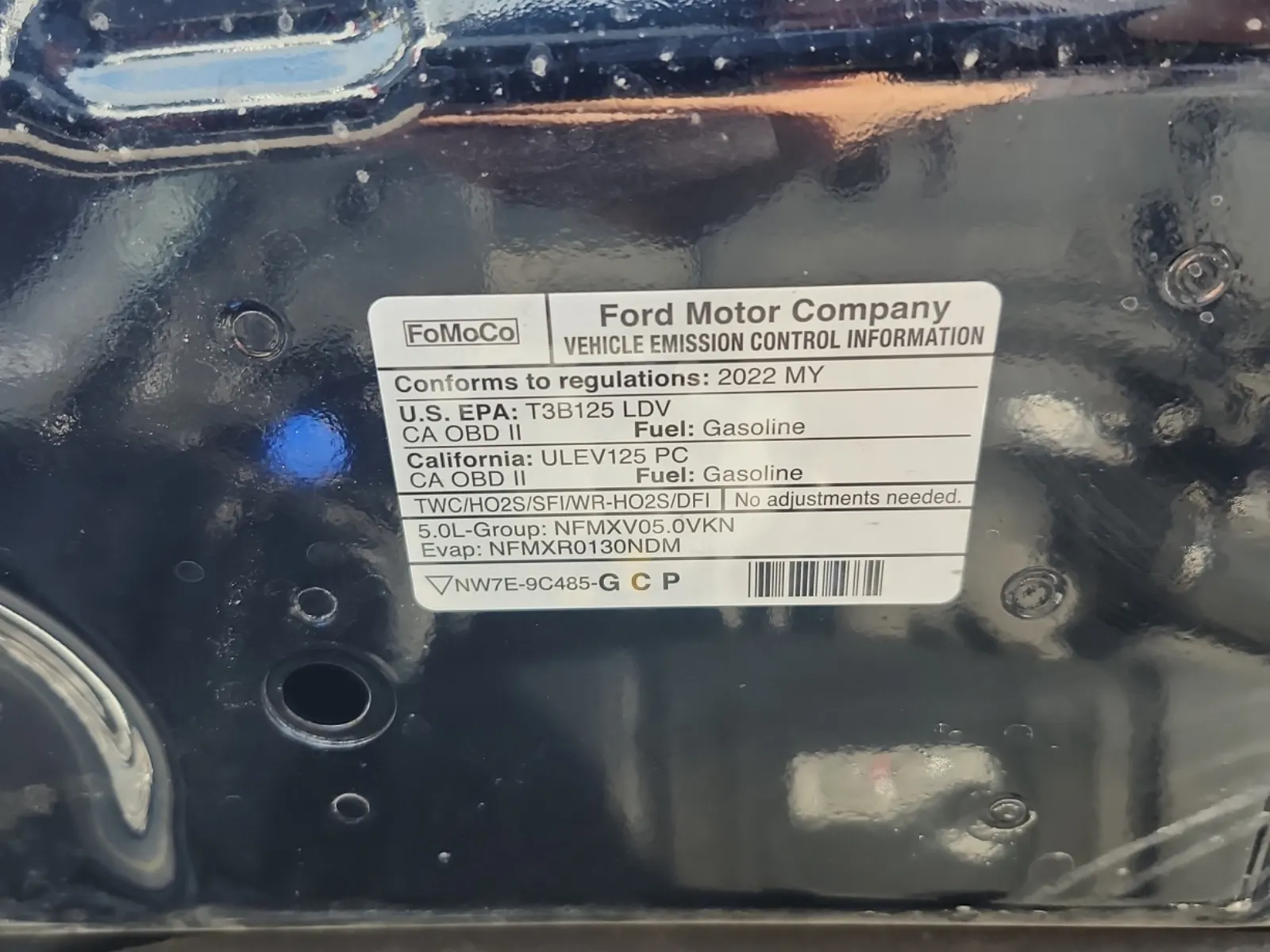 Emission Sticker Photo