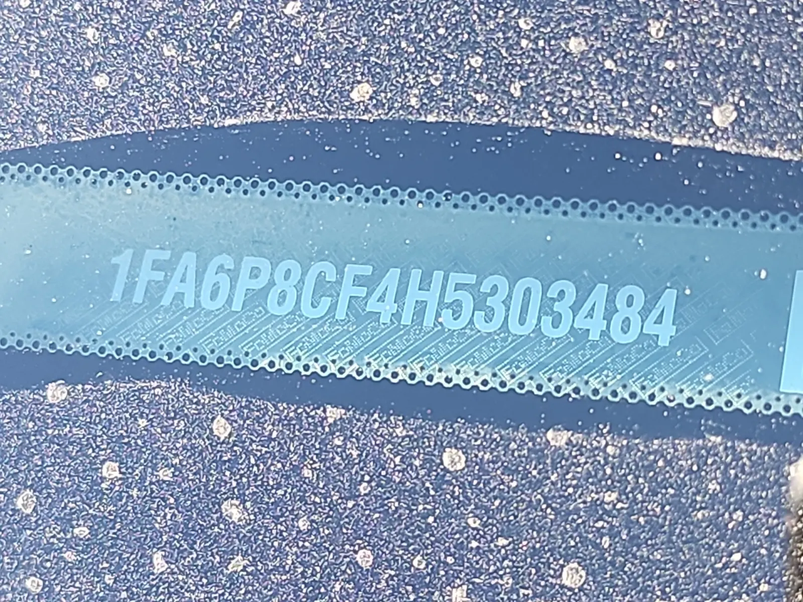 Dash VIN Plate Photo