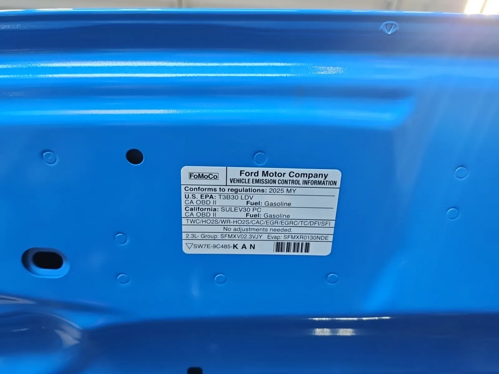 Emission Sticker Photo